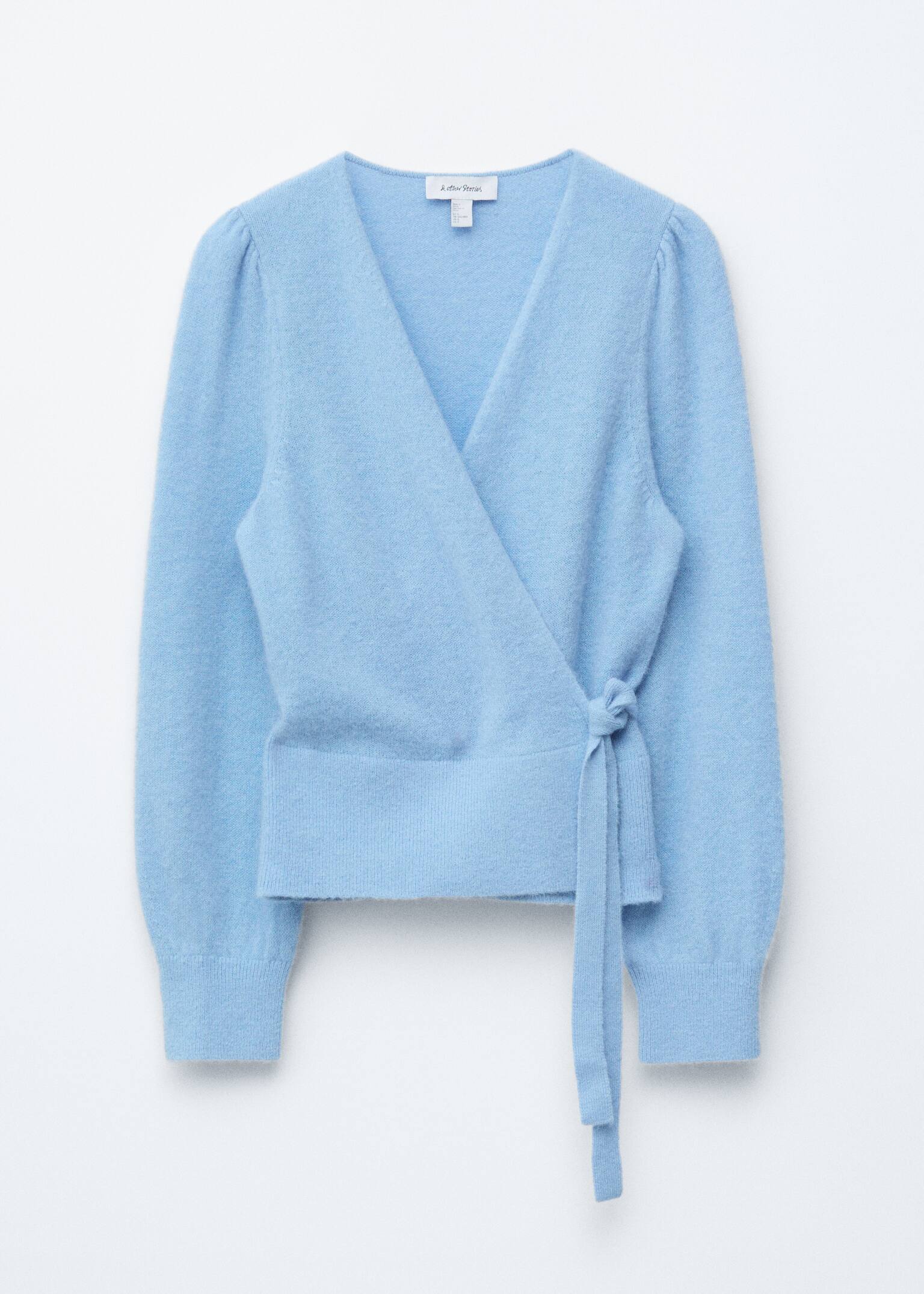 Mohair-Blend Wrap Cardigan - Light Blue/Beige/Dusty Pink/Cream/Petrol Blue/Black/Plum/Dark Brown - 2