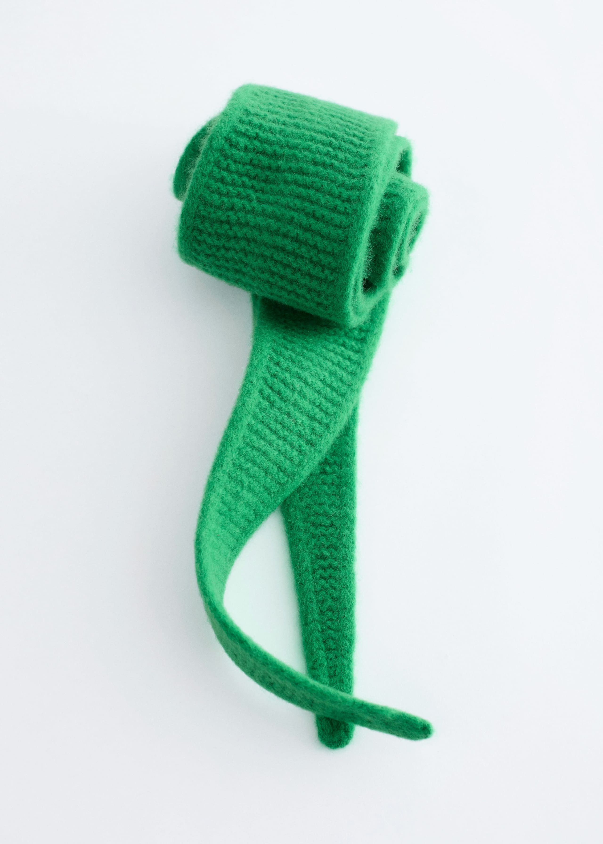 Image of Purl Knit Wool Scarf