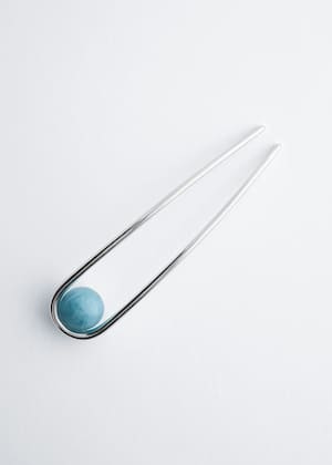 Silver/Blue
