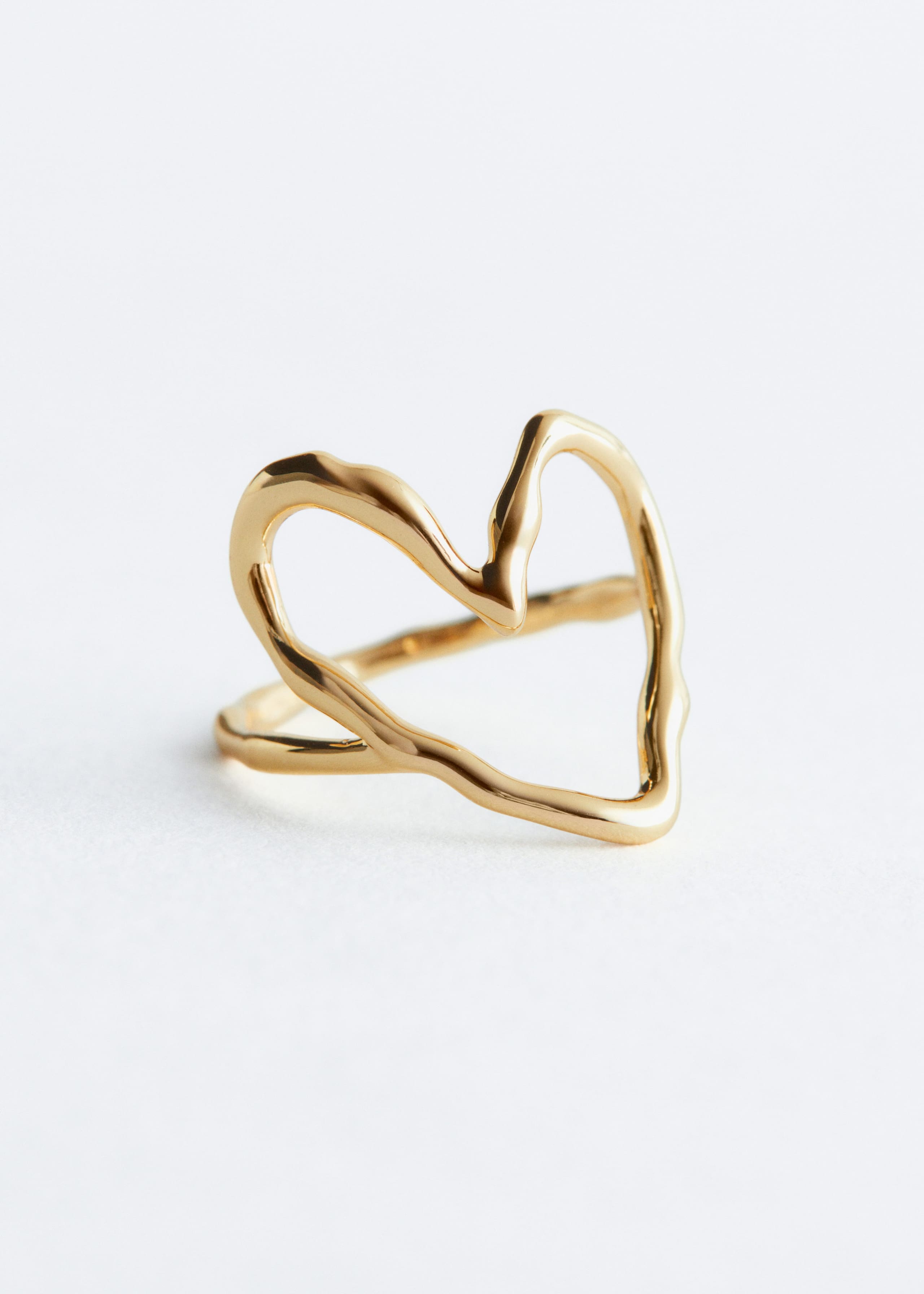 Open Heart Ring - Gold - Still Life
