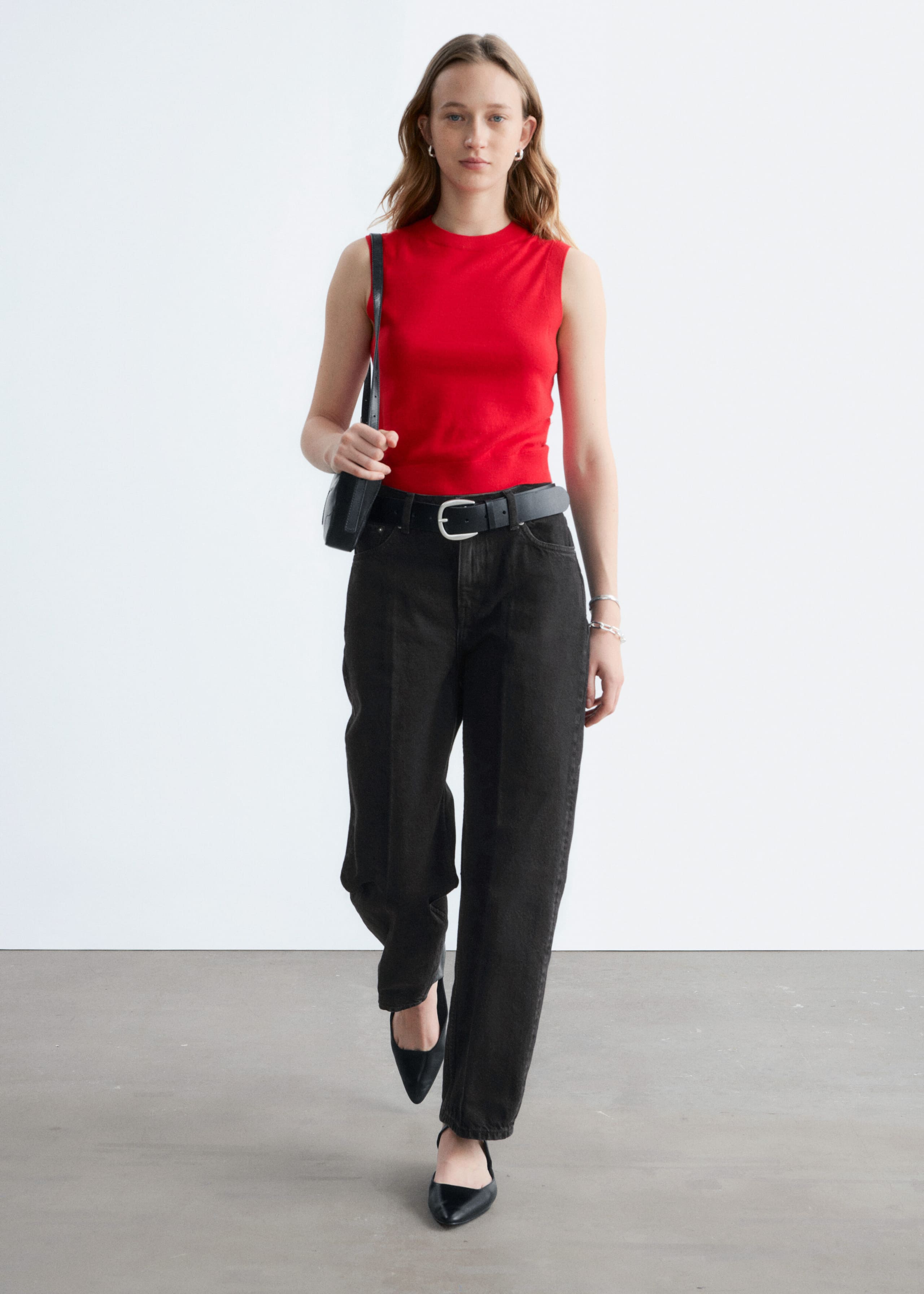 Image of Pull sans manches en cachemire