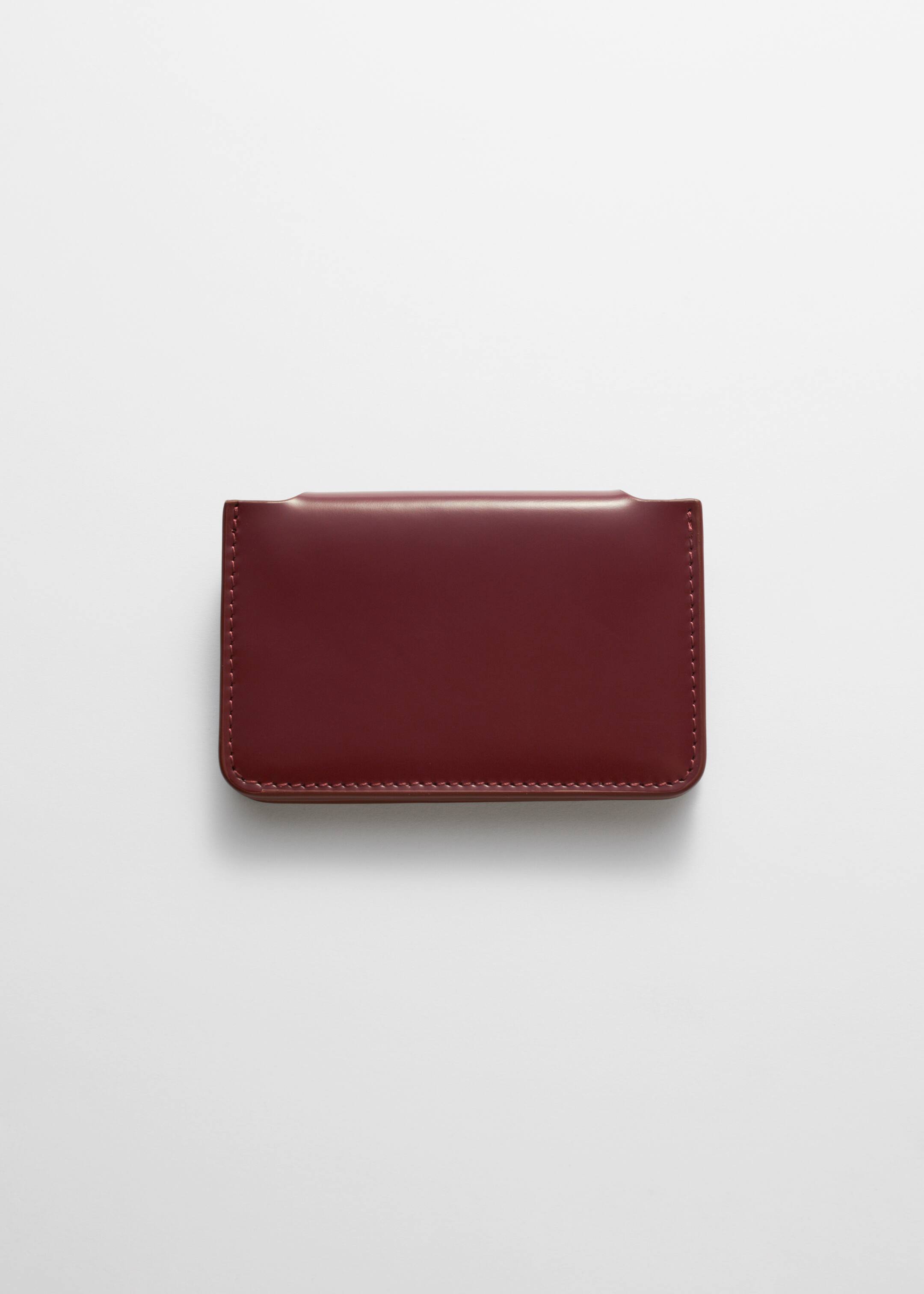 Agrandir l'image: Porte-cartes en cuir - Bordeaux - FEMME | H&M BE 2