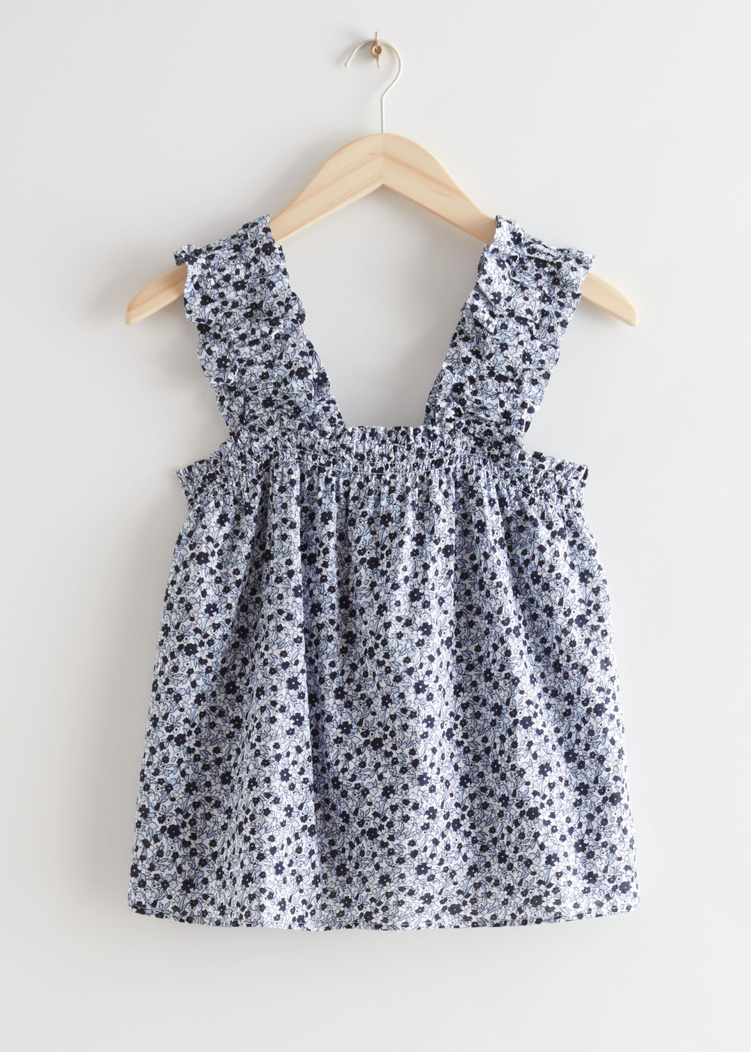 A-Line Ruffle Top - White - Still Life