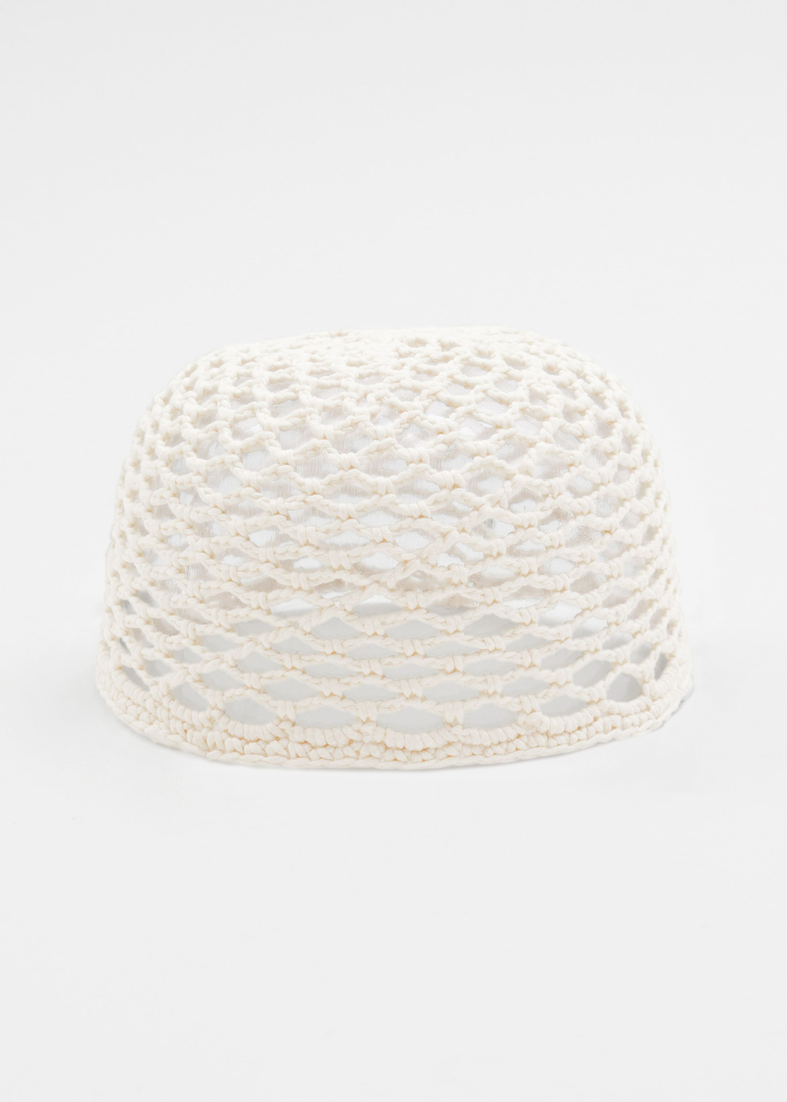 Crochet Cotton Bonnet - Cream - Still Life