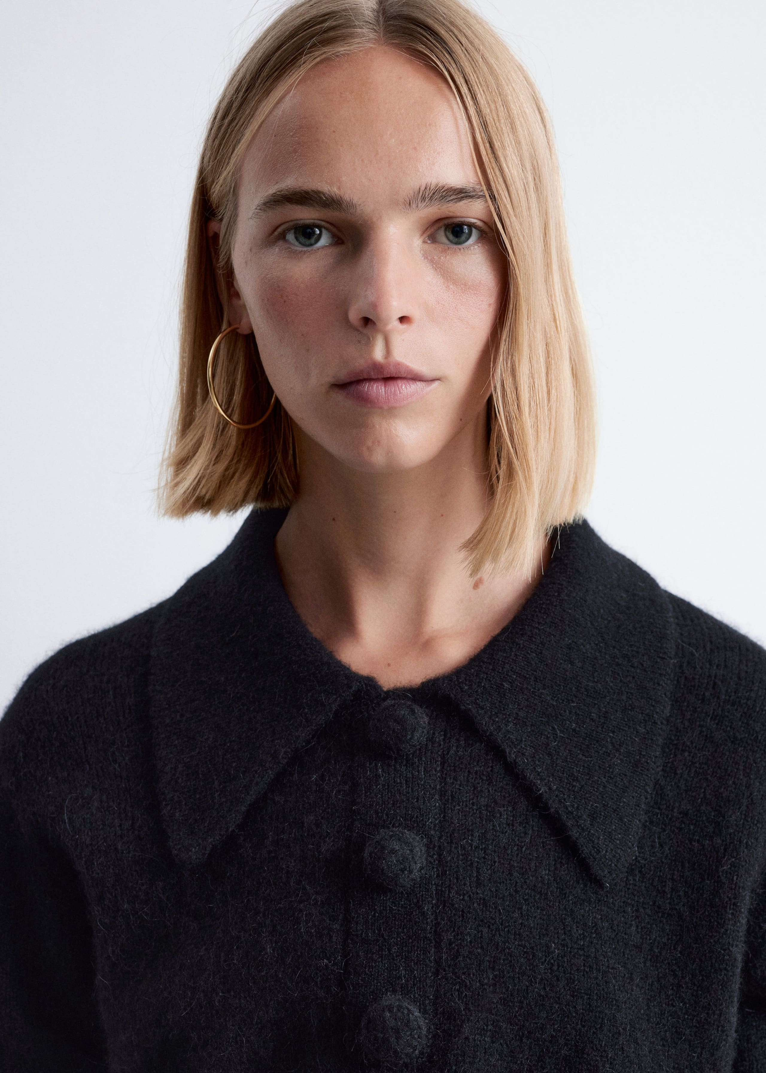 Image of Alpaca-Blend Collared Jumper