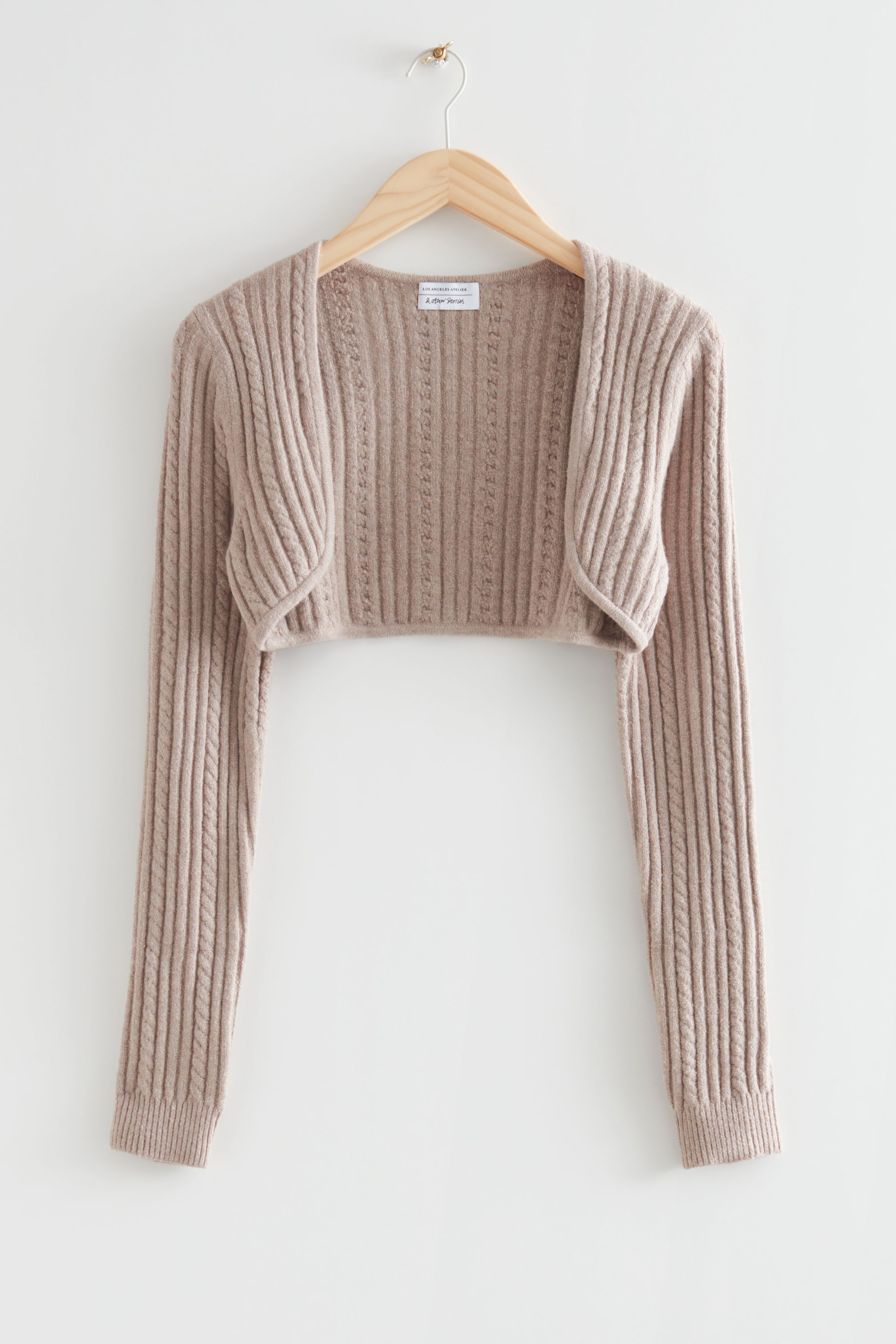 View larger image: Knitted Bolero Cardigan - Beige - Ladies | H&M GB 1