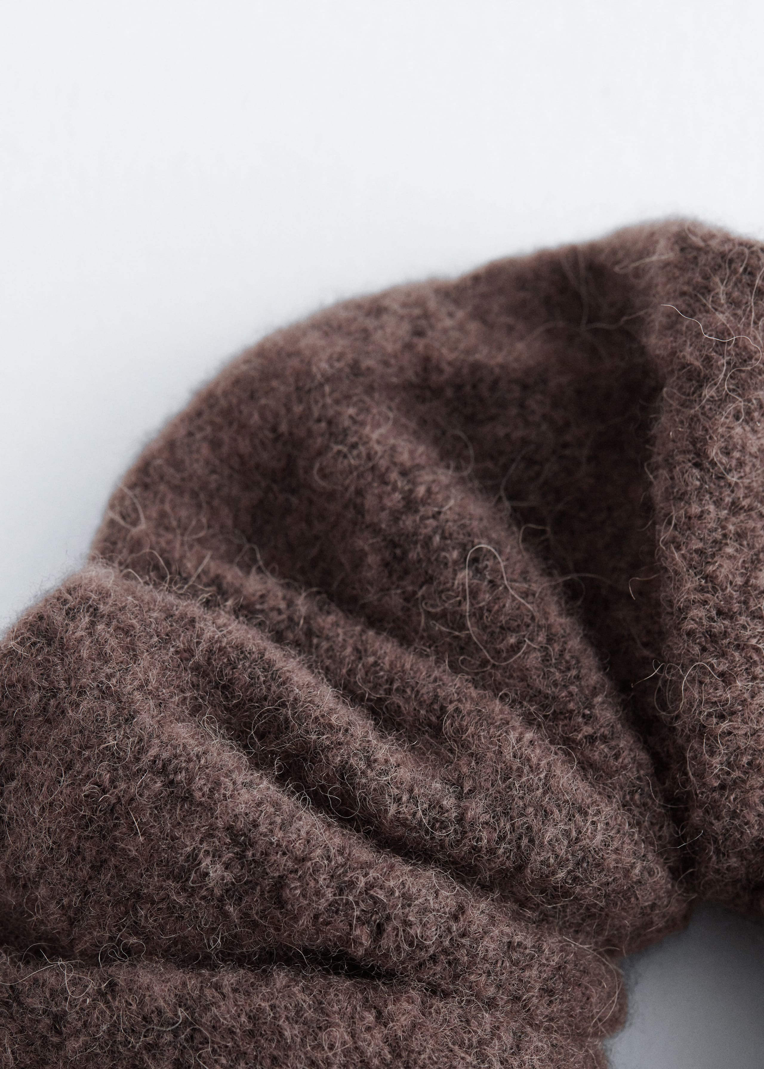 Image of Wool-Blend Knitted Scrunchie