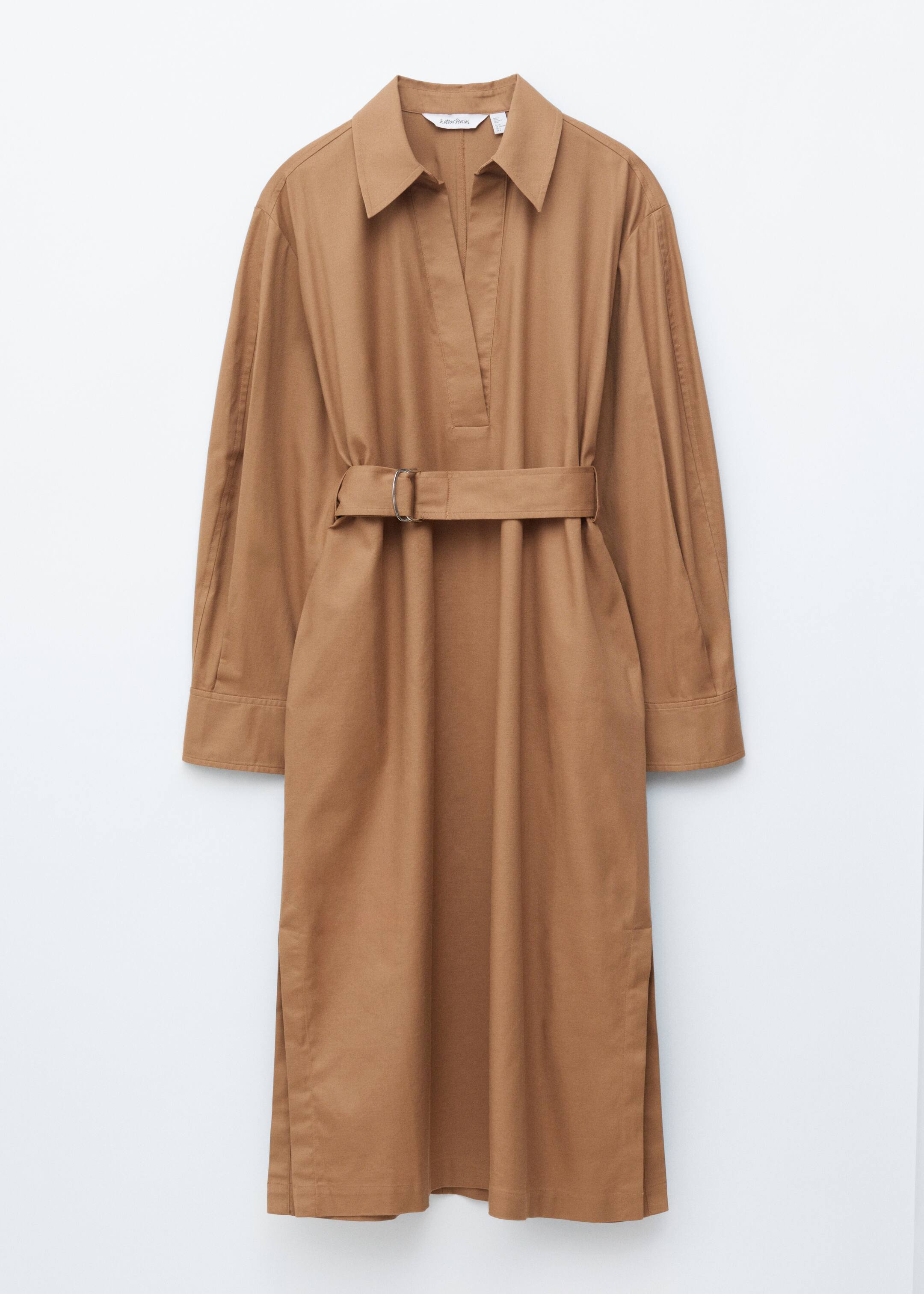 Größeres Bild ansehen: Midikleid mit Gürtel - Braun - Ladies | H&M DE 1