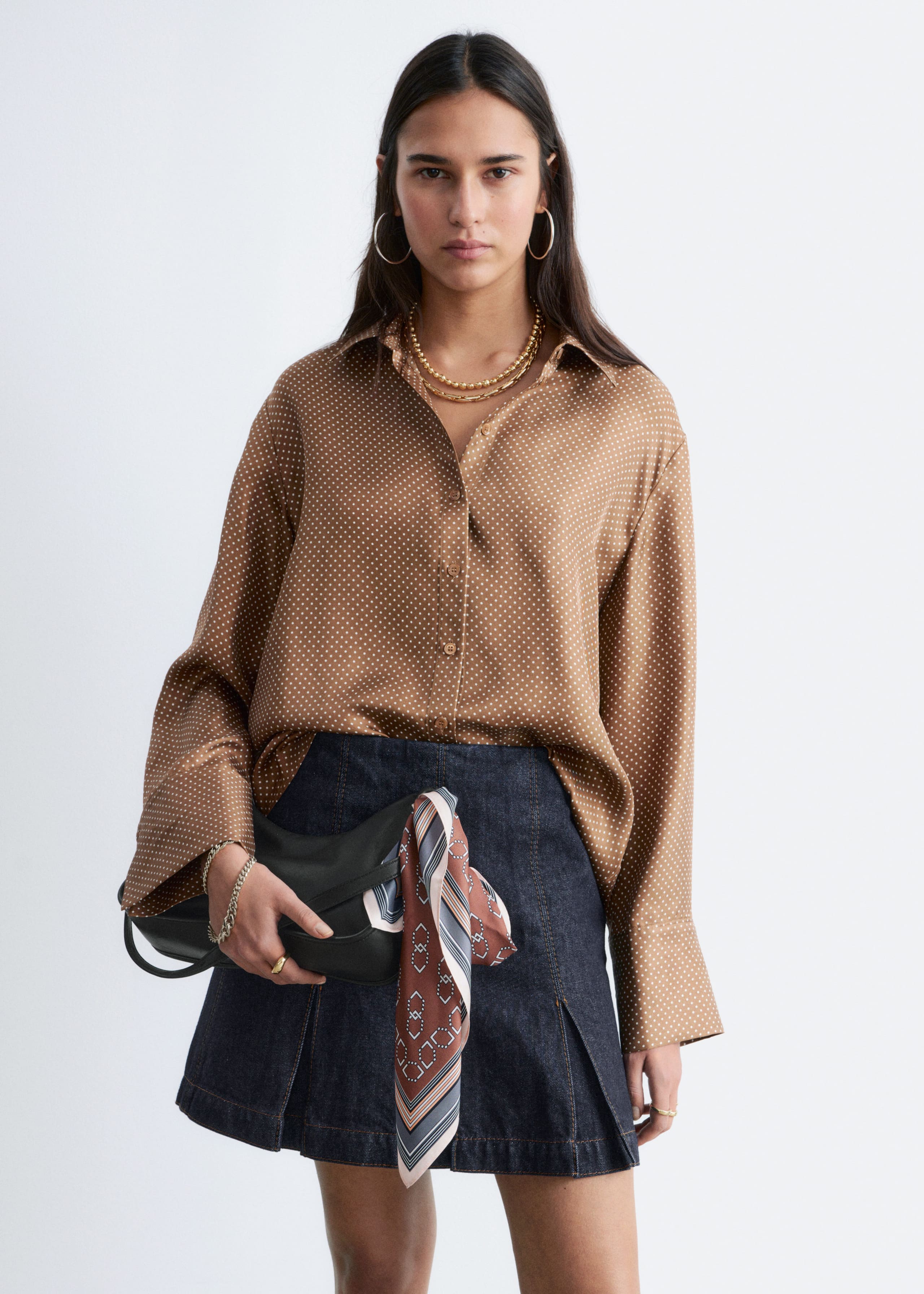 Image of Relaxed Silk Shirt