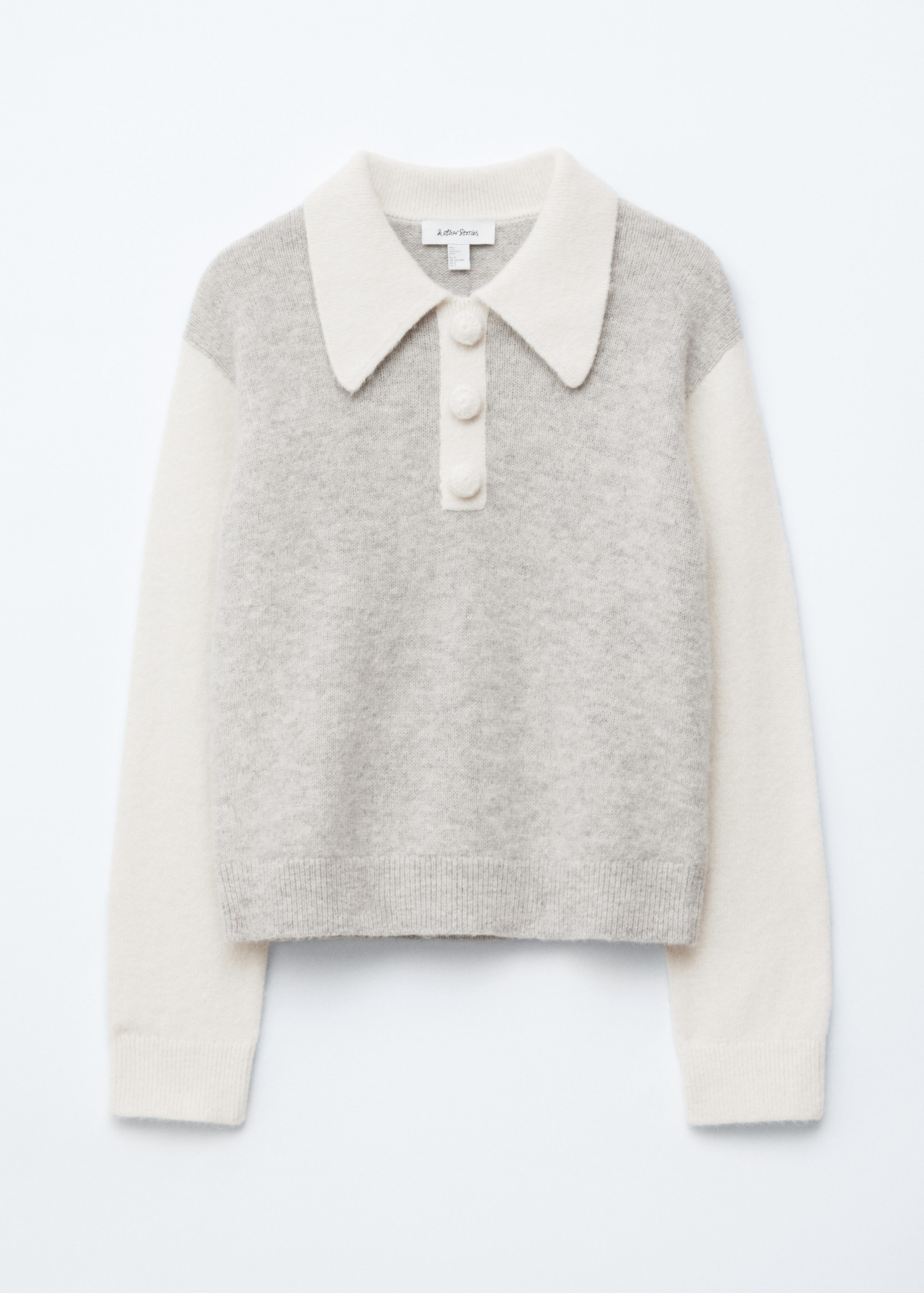 Alpaca-Blend Collared Jumper