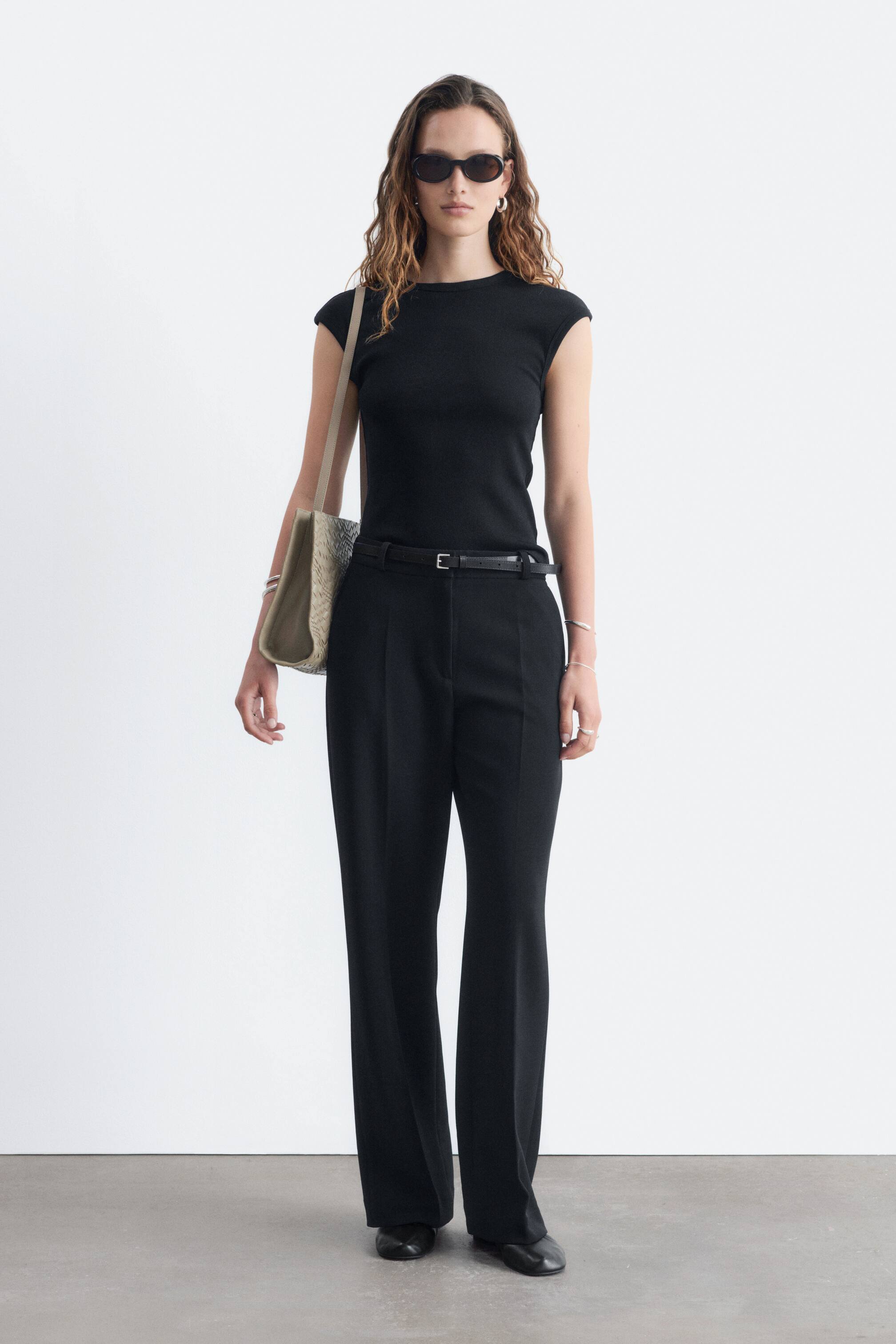 View larger image: Tailored Press Crease Trousers - Black - Ladies | H&M GB 1