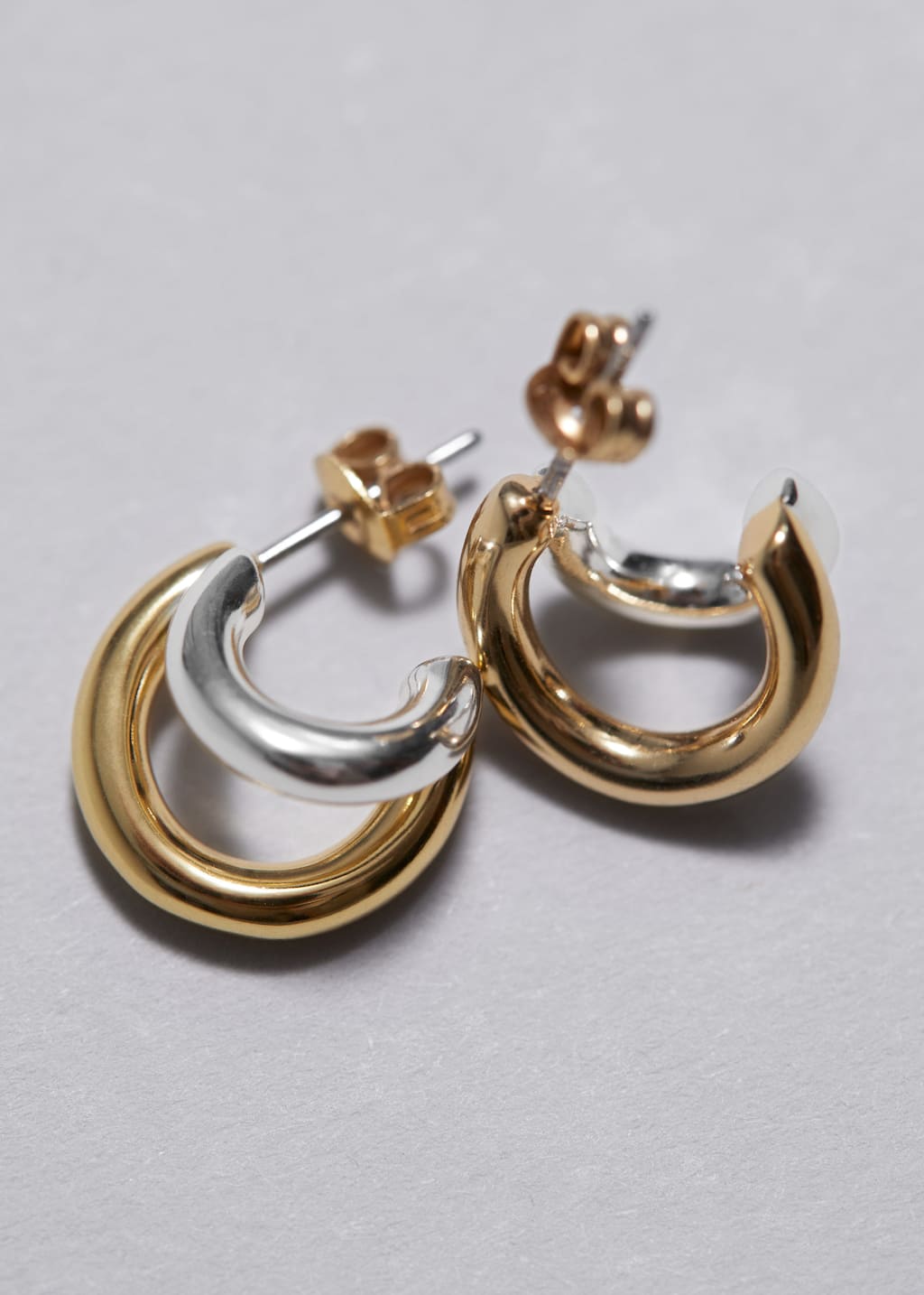 Pendientes de aro doble
