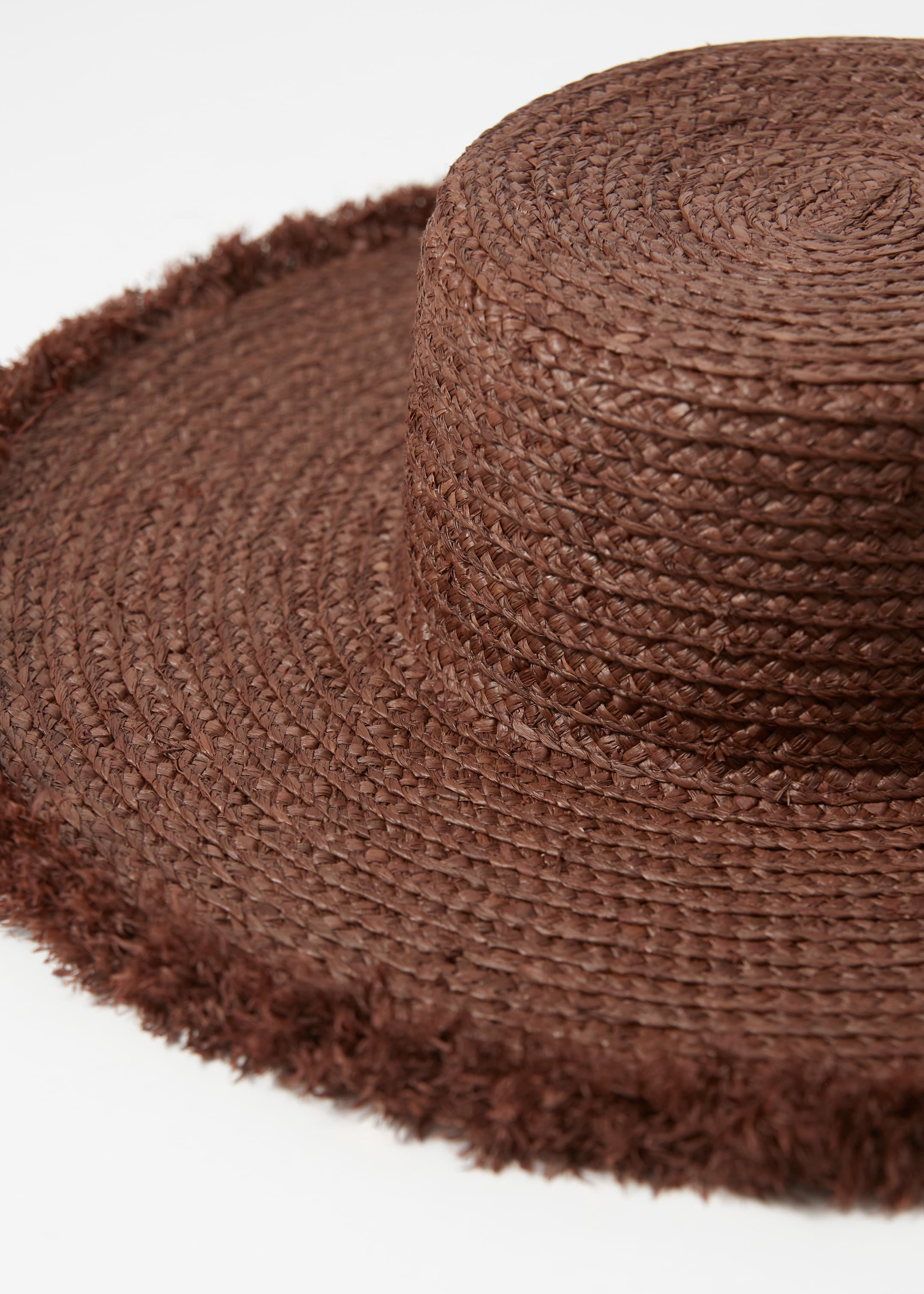 Agrandir l'image: Chapeau en raphia à franges - Marron foncé - FEMME | H&M FR 2