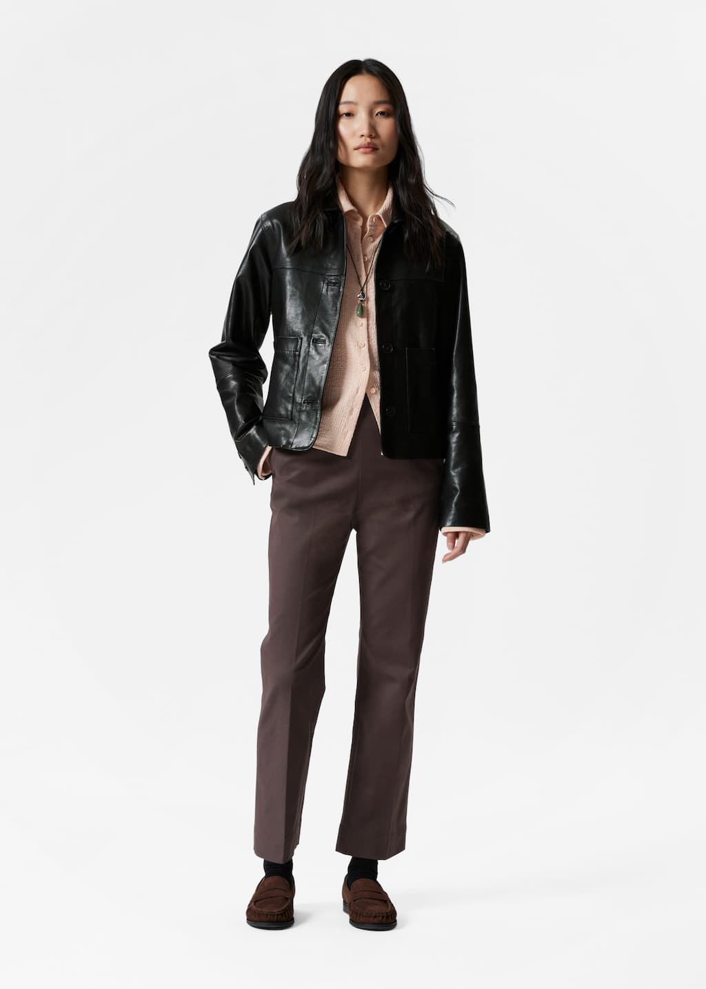 Image of Slim Press-Crease Trousers