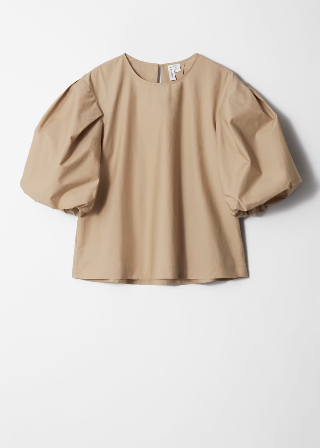 Image of Voluminous Puff-Sleeve Blouse