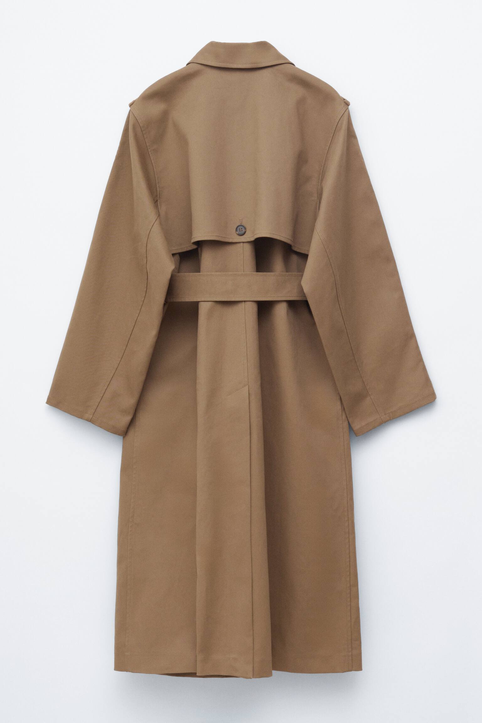 Trenchcoat met ceintuur - Donkerbeige - 9