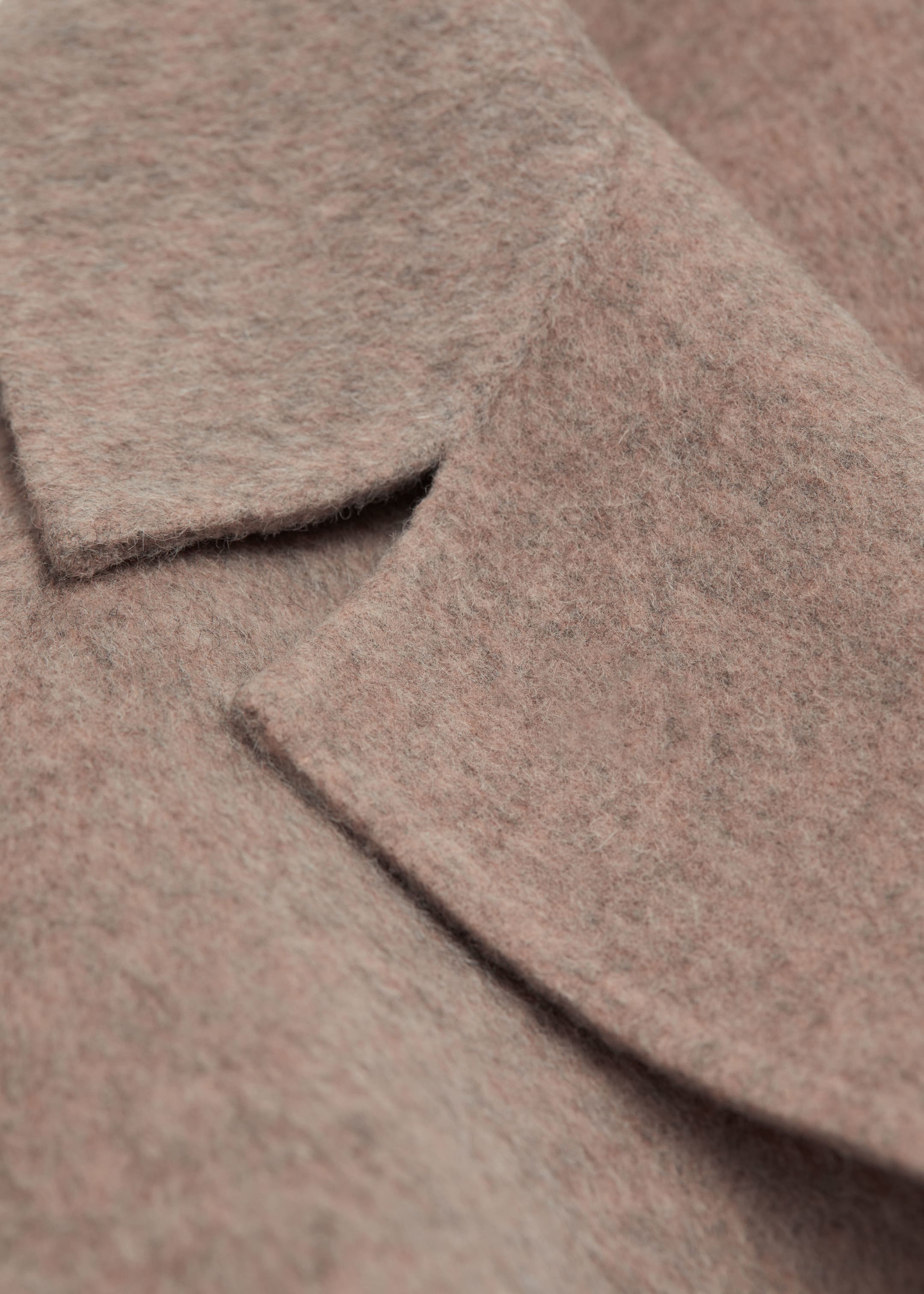 View larger image: Belted Wool Coat - Beige Melange - Ladies | H&M GB 4