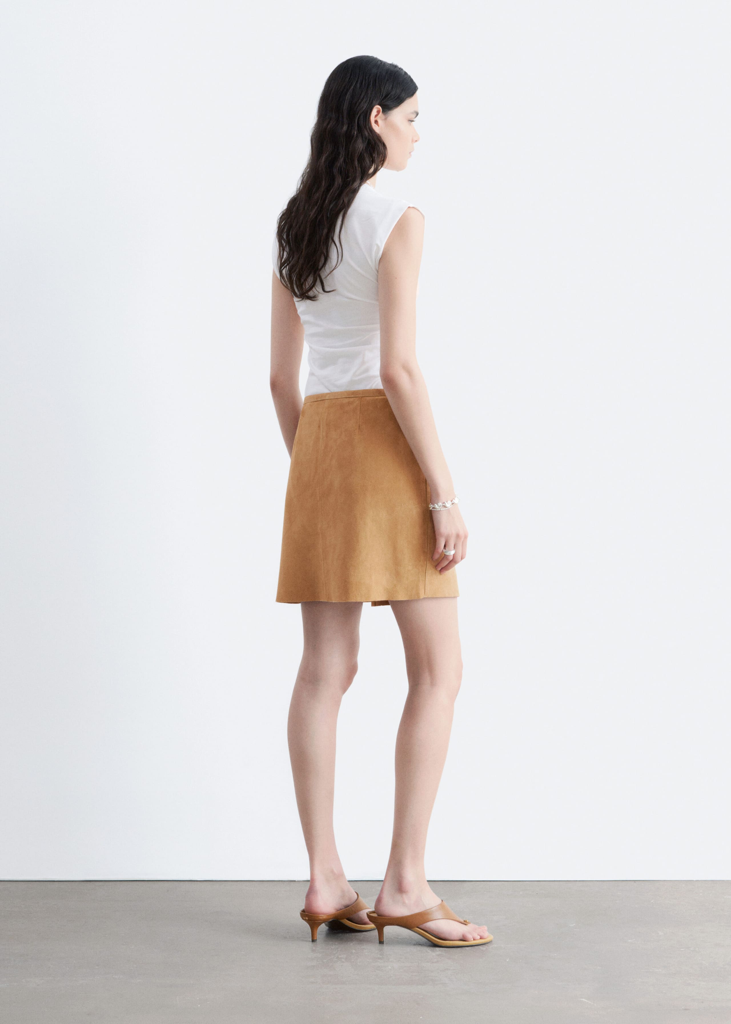 Ruched Top - White - Lookbook