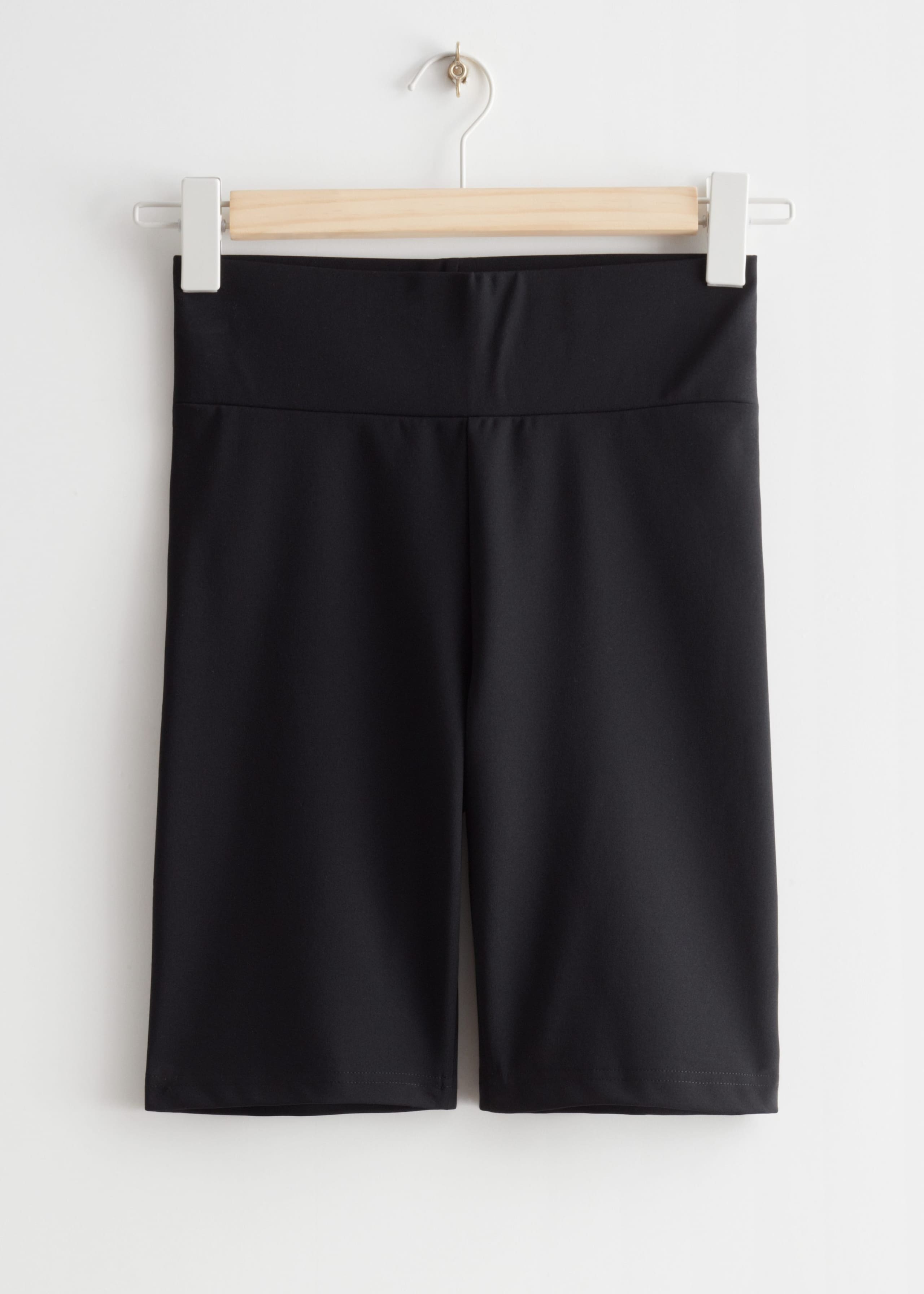 High Waist Cycling Shorts - Black - Bodegón