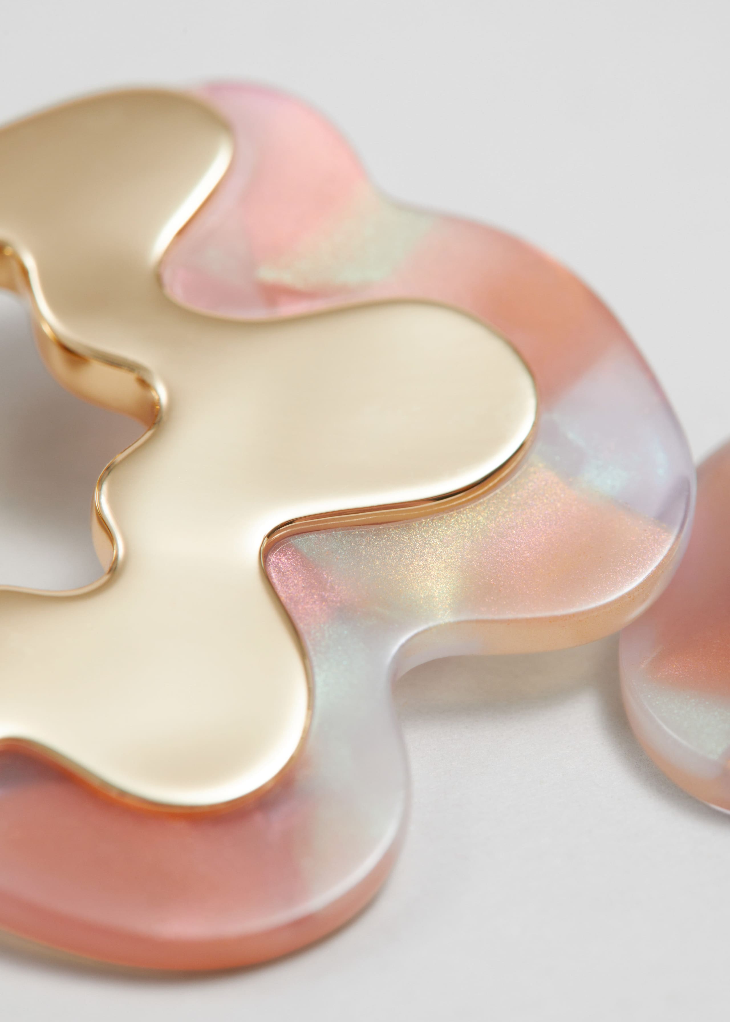 Splashy Sculptural Earrings - {{variantName}} - Descriptive Detail