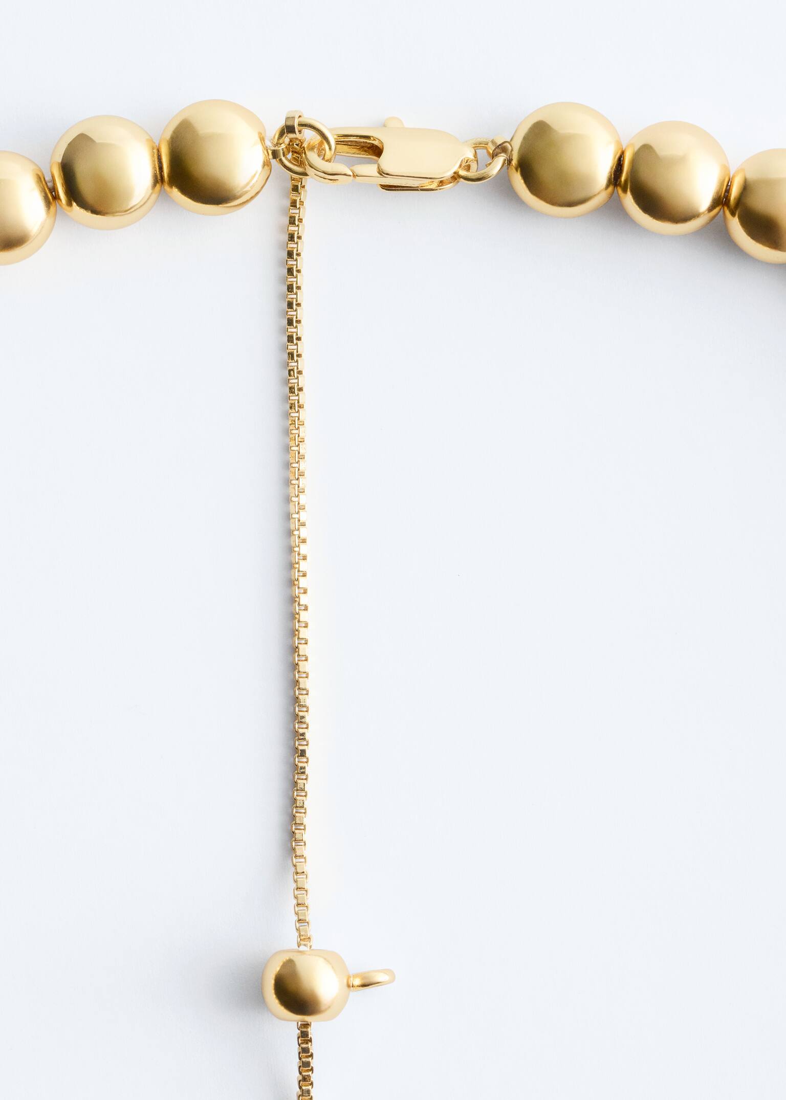 Collar corto de cuentas - Oro - 3