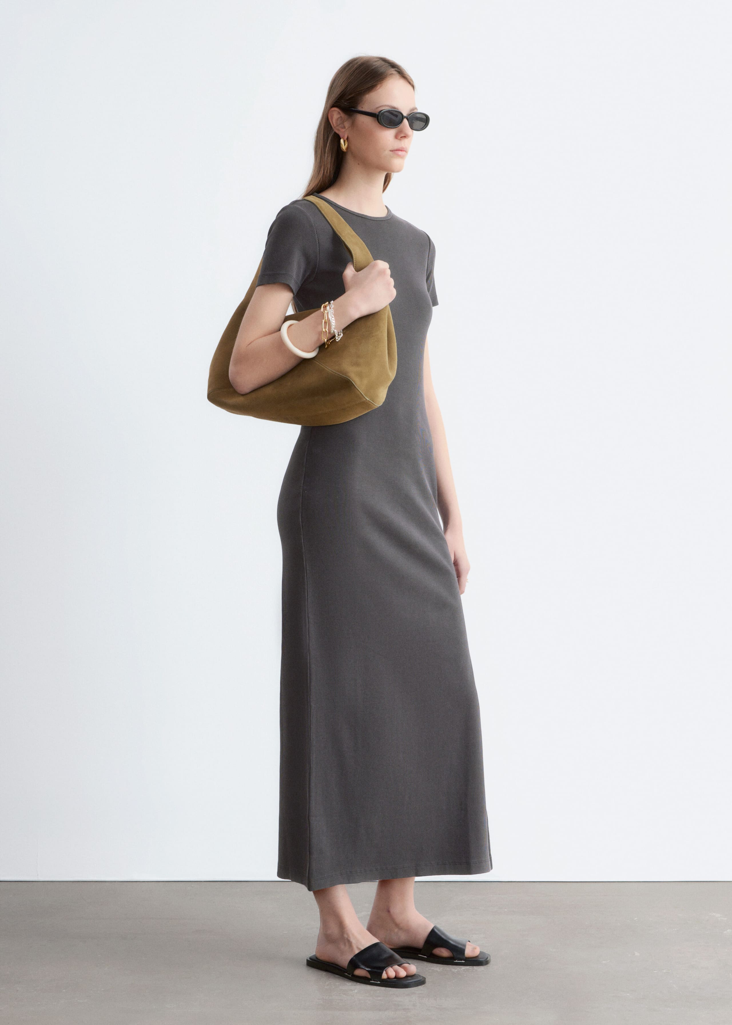 Image of Midi Jersey Dress