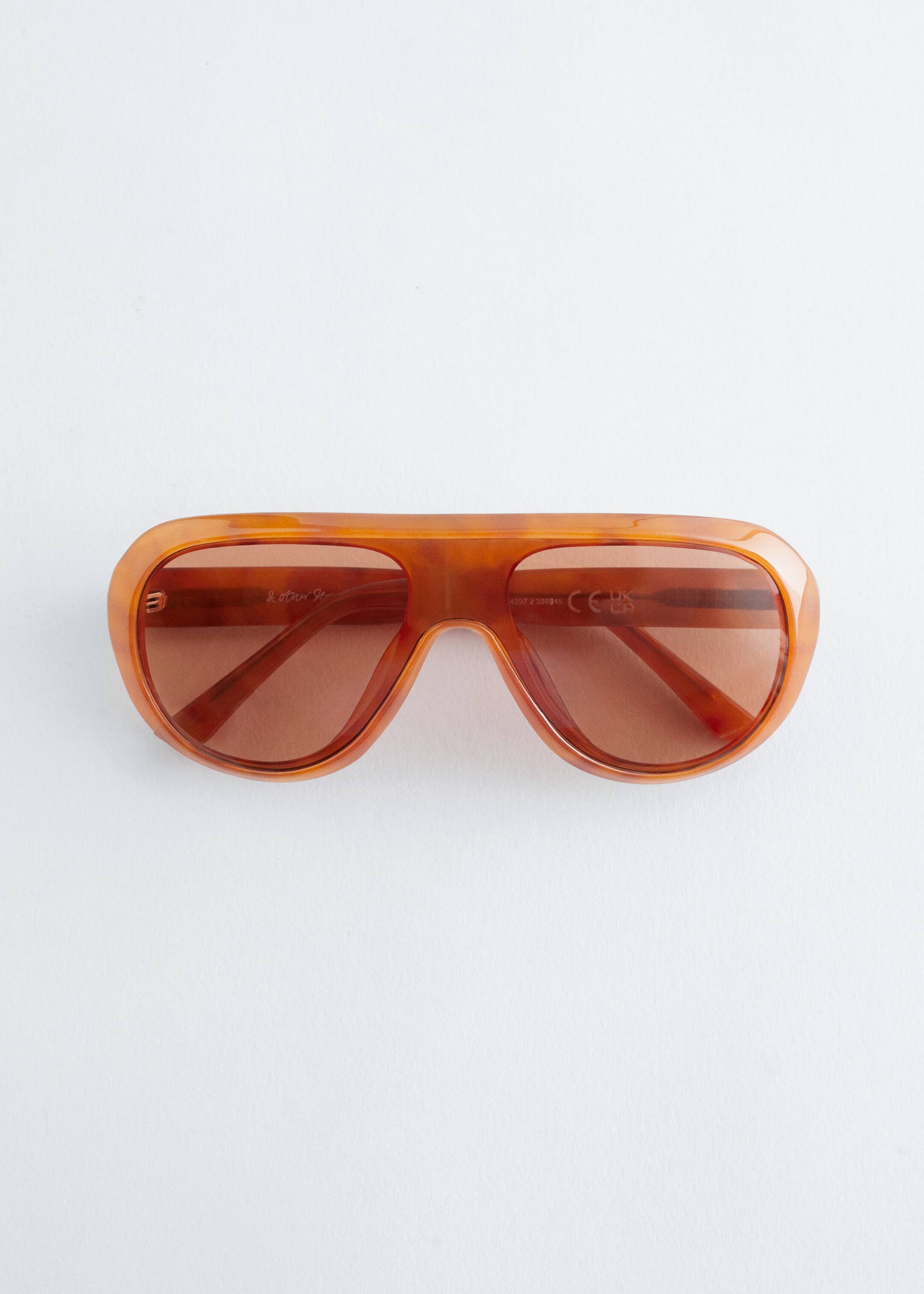 Ingrandisci l'immagine: Chunky Aviator-Frame Sunglasses - Brown Melange - DONNA | H&M CH 2