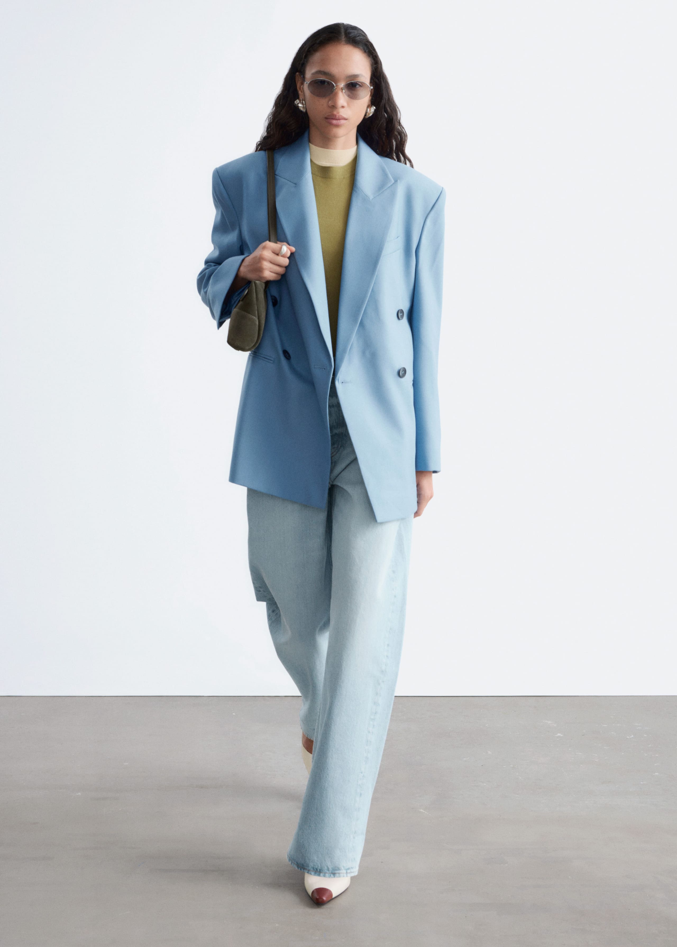 Image of Double-Breasted Wool Blazer