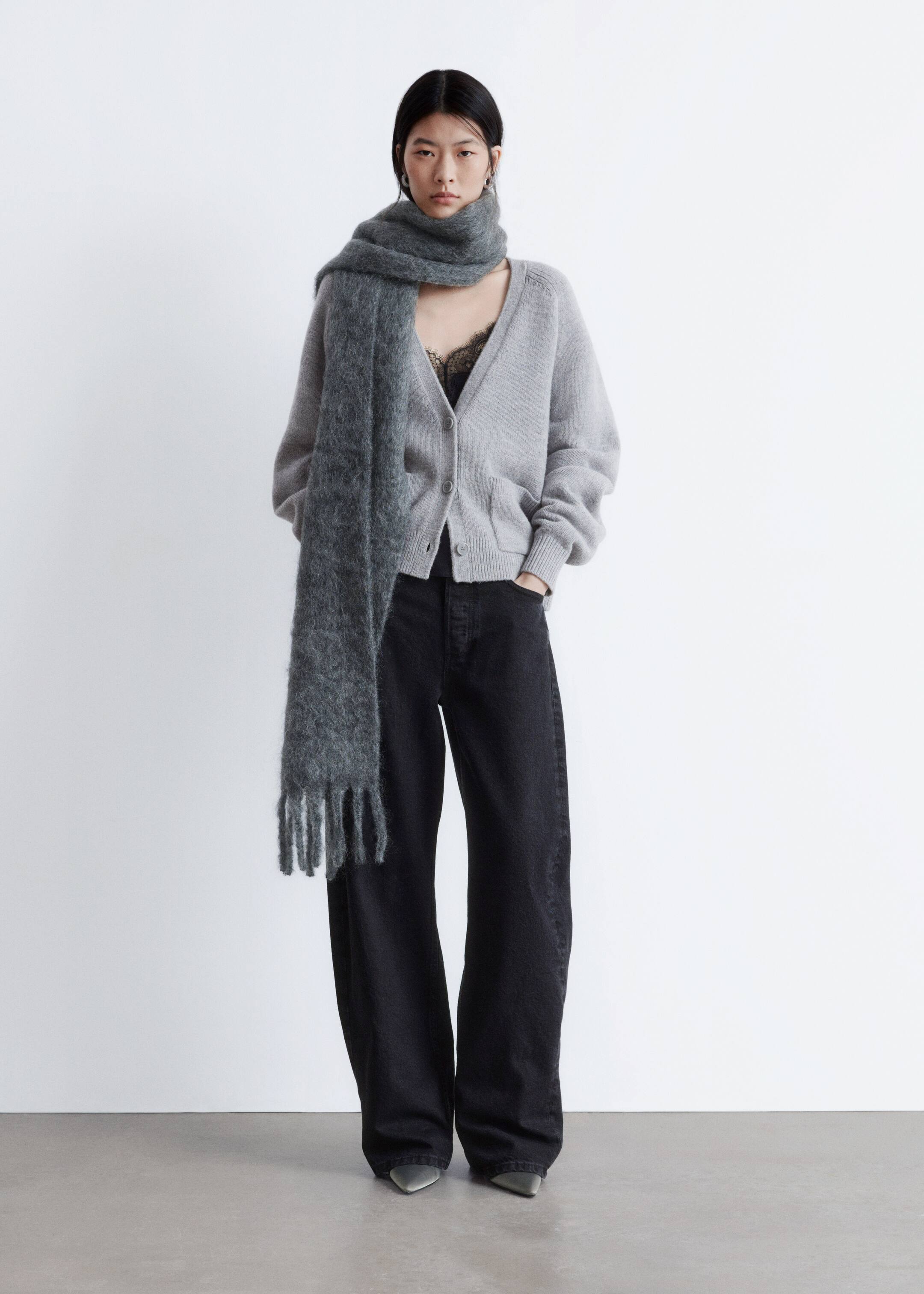 Agrandir l'image: Cardigan à poches plaquées - Gris - FEMME | H&M FR 2