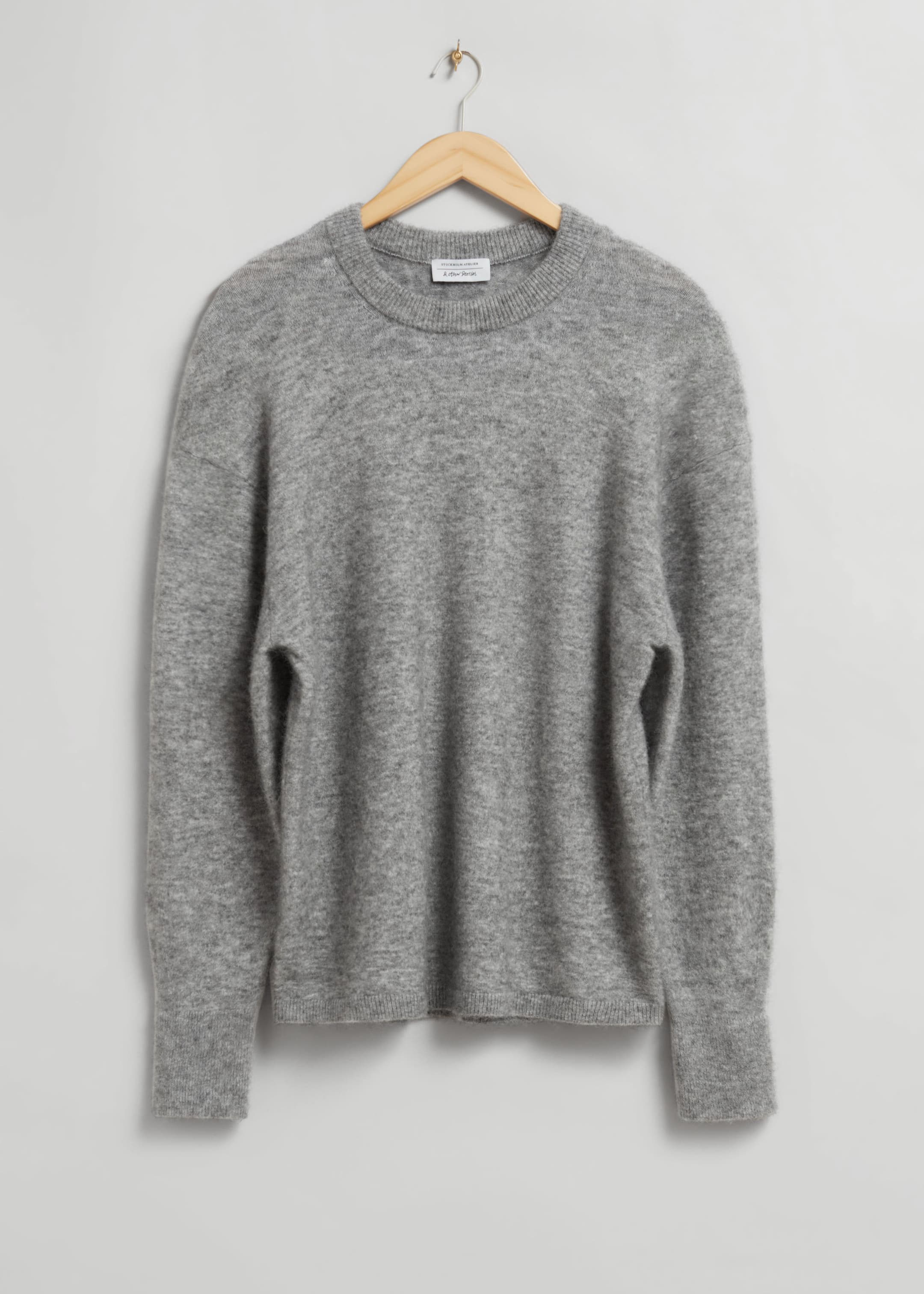 View larger image: Alpaca-Blend Knit Jumper - Grey - Ladies | H&M GB 1