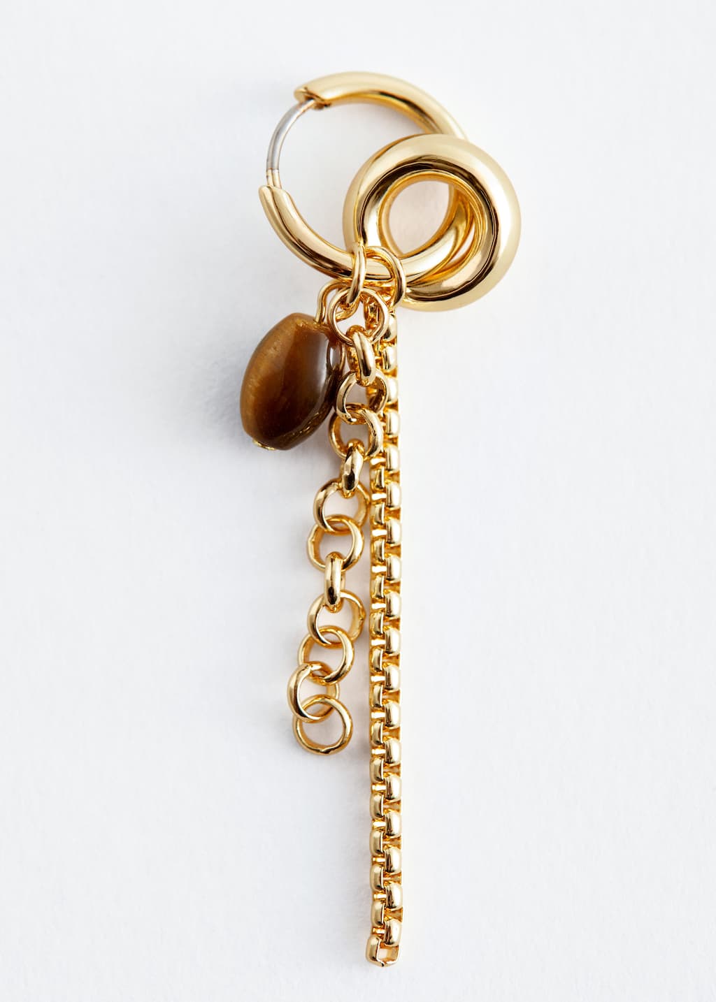 Image of Charm Hoop Earrings