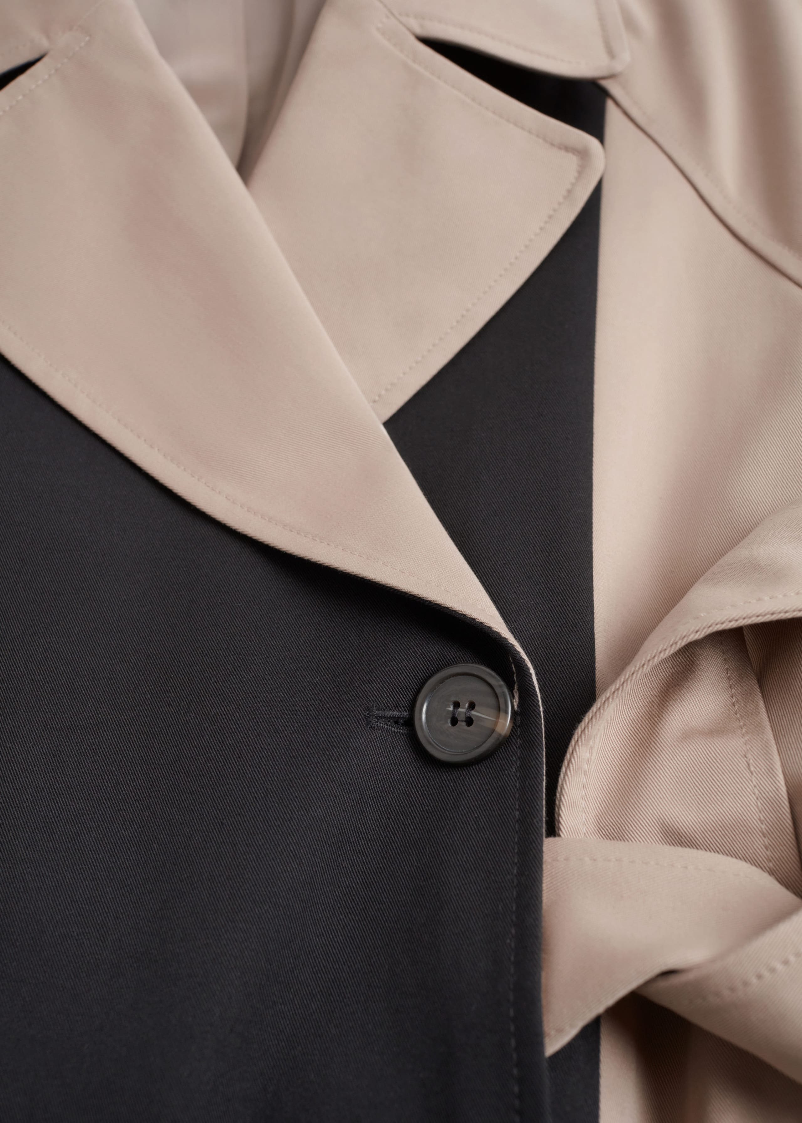 Image of Relaxed Double-Breasted Trench Coat