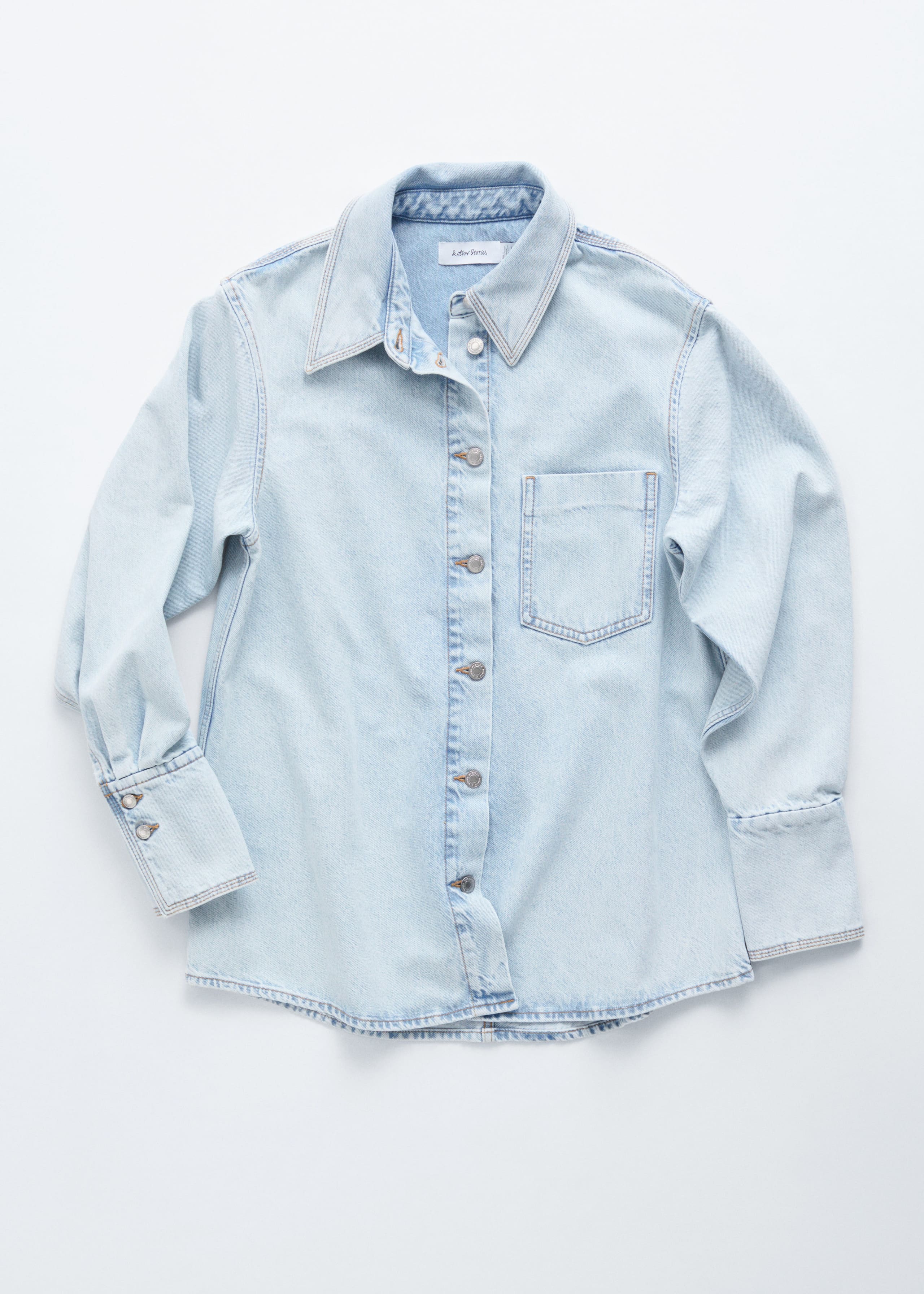 Image of Oversized-Jeansbluse