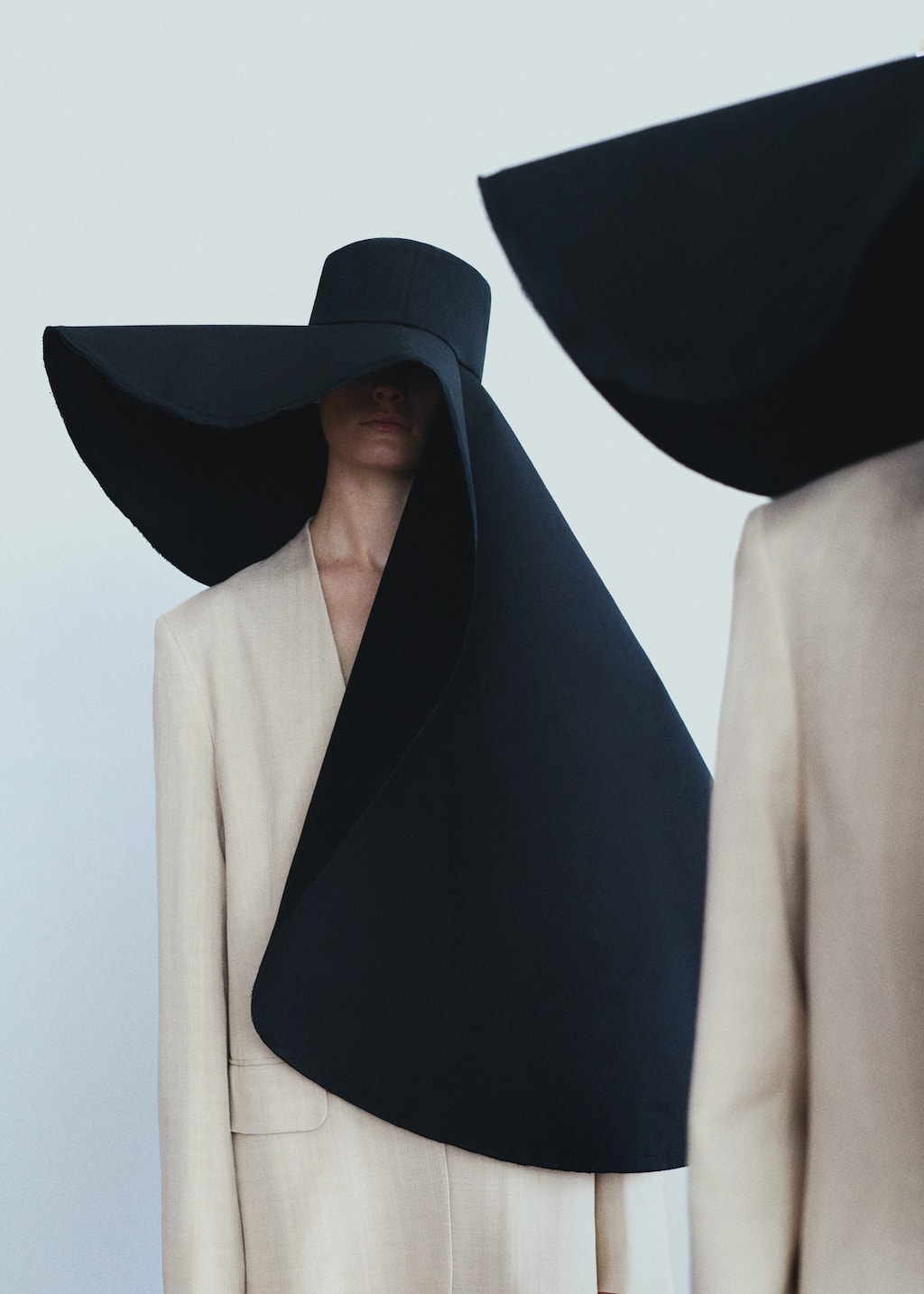 Image of Voluminous Cotton Sun Hat