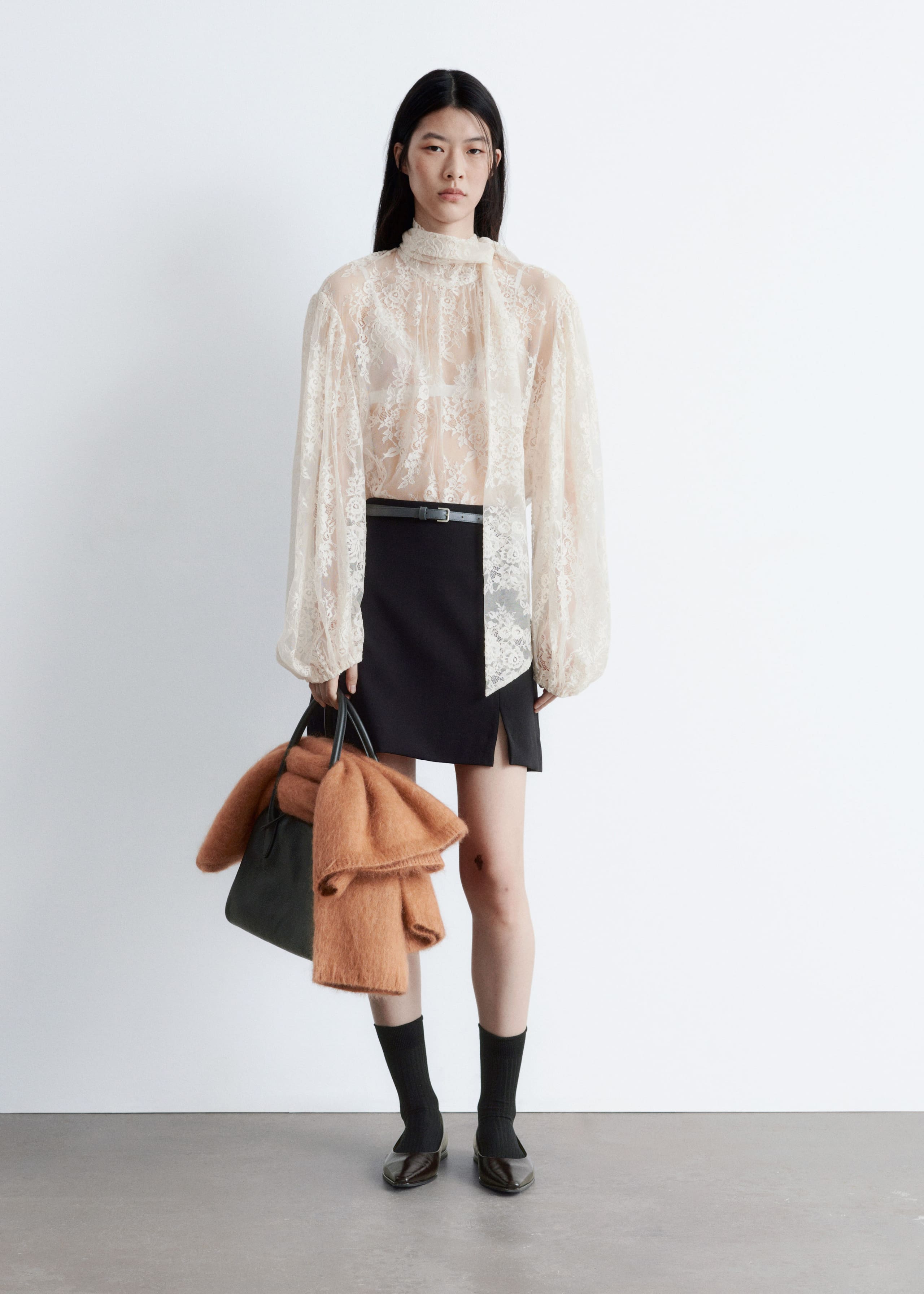 Image of High-Waist Mini Skirt