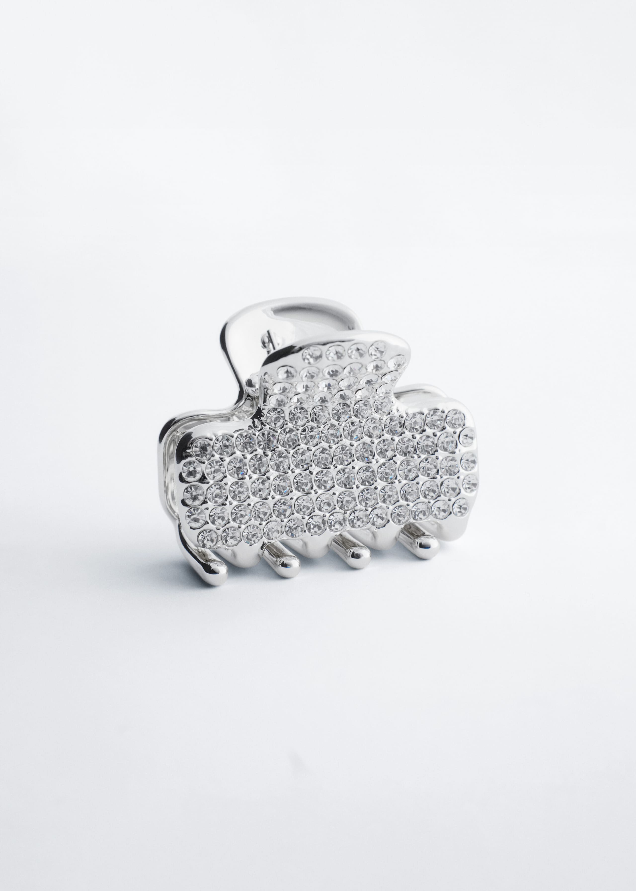 Crystal Hair Clip - Silver - Still Life
