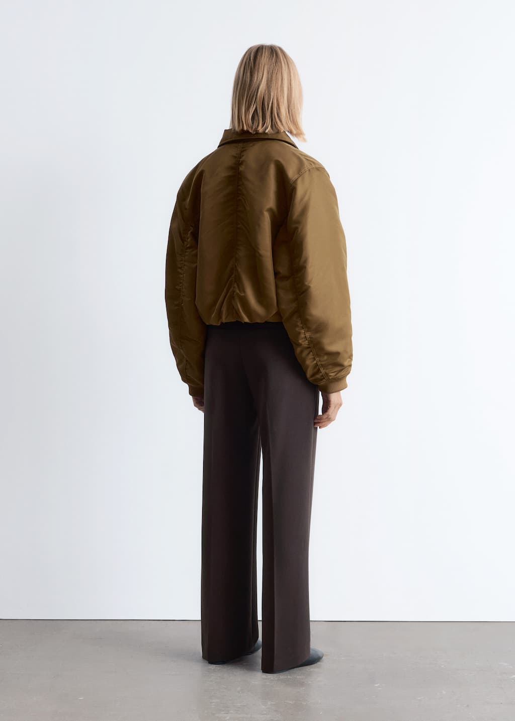Image of Wide Press-Crease Trousers