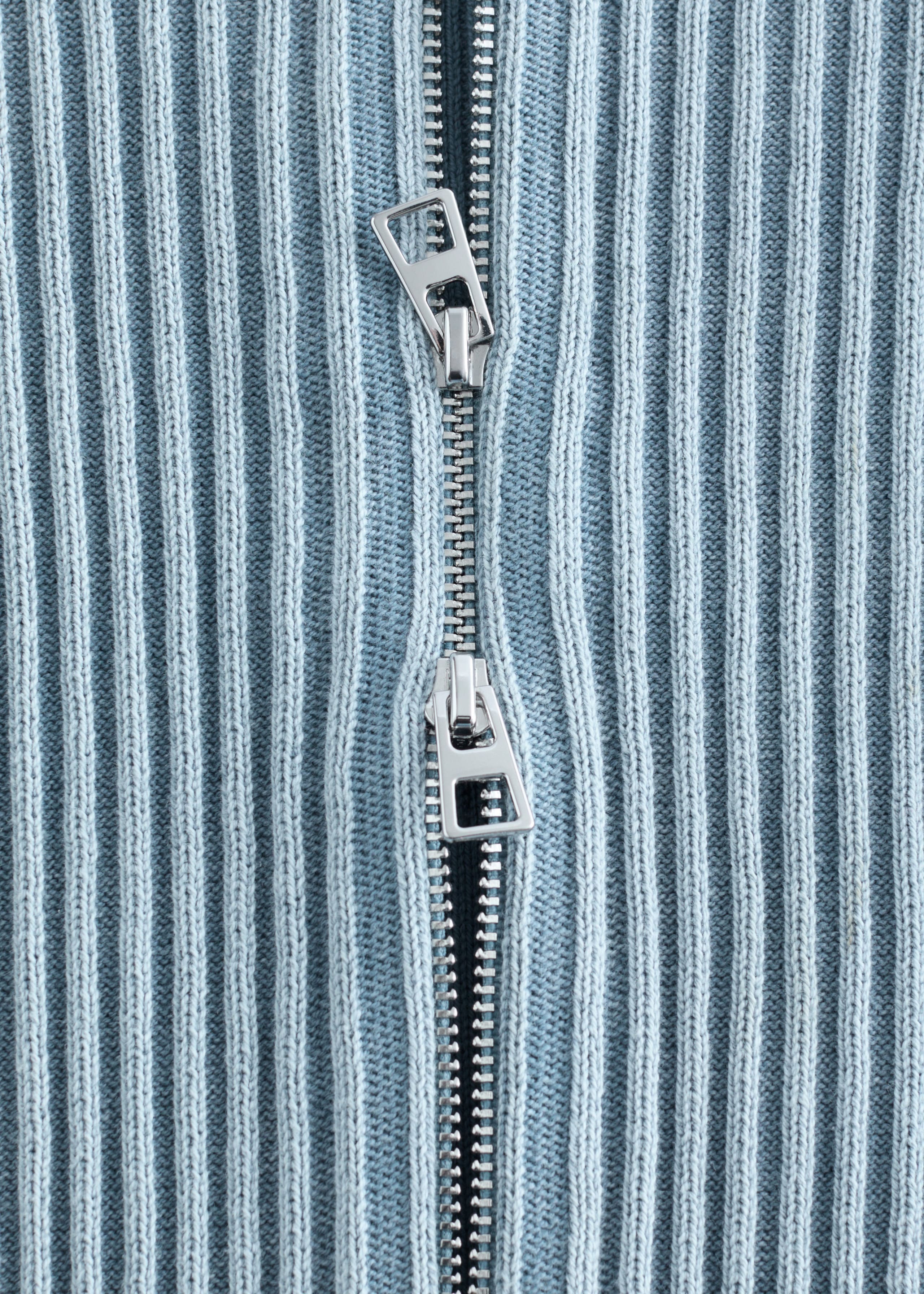 Zip-Up Turtleneck Cardigan - {{variantName}} - Descriptive Detail