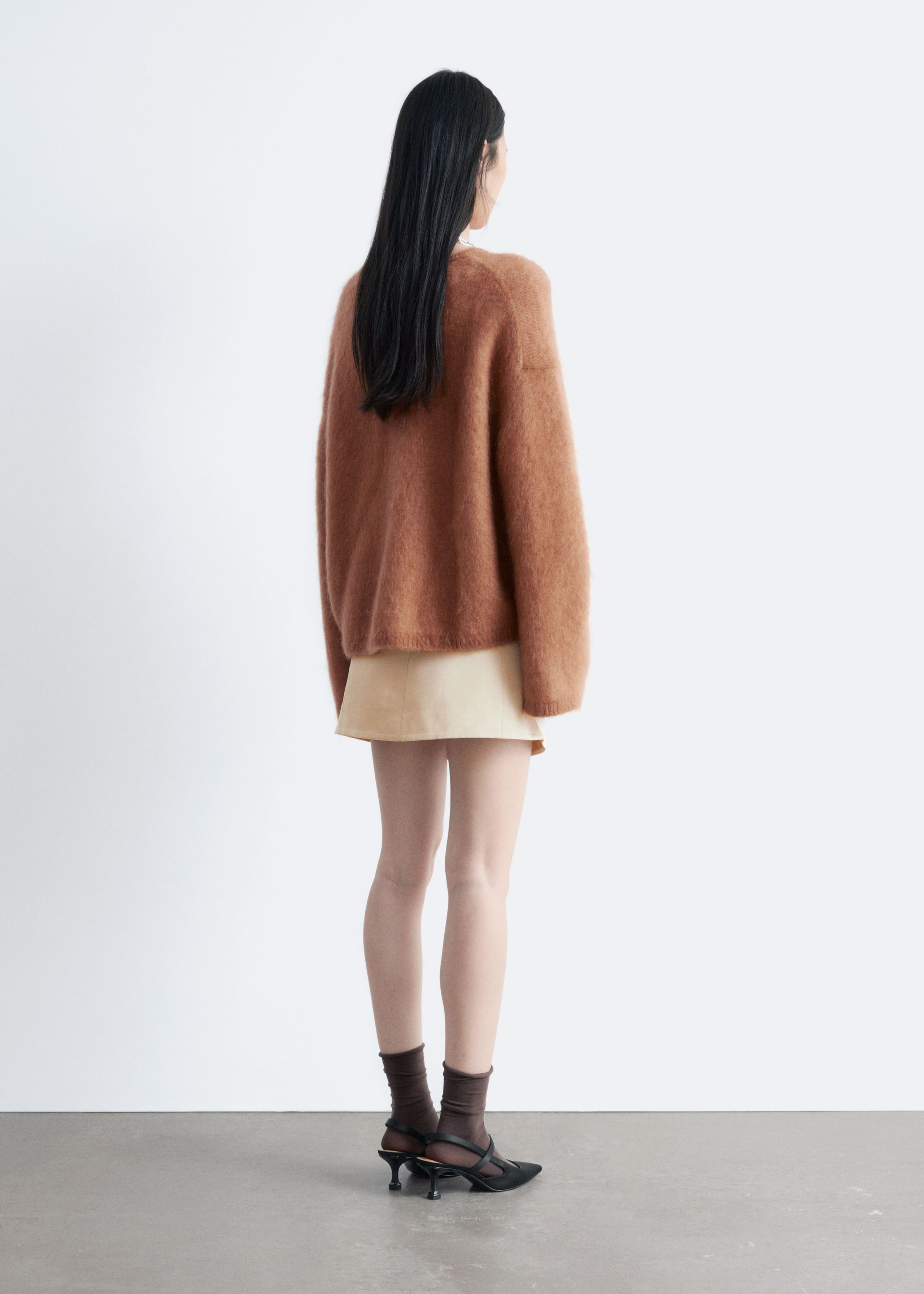 Brushed Mohair-Blend Sweater - Dark Purple - Lookbook