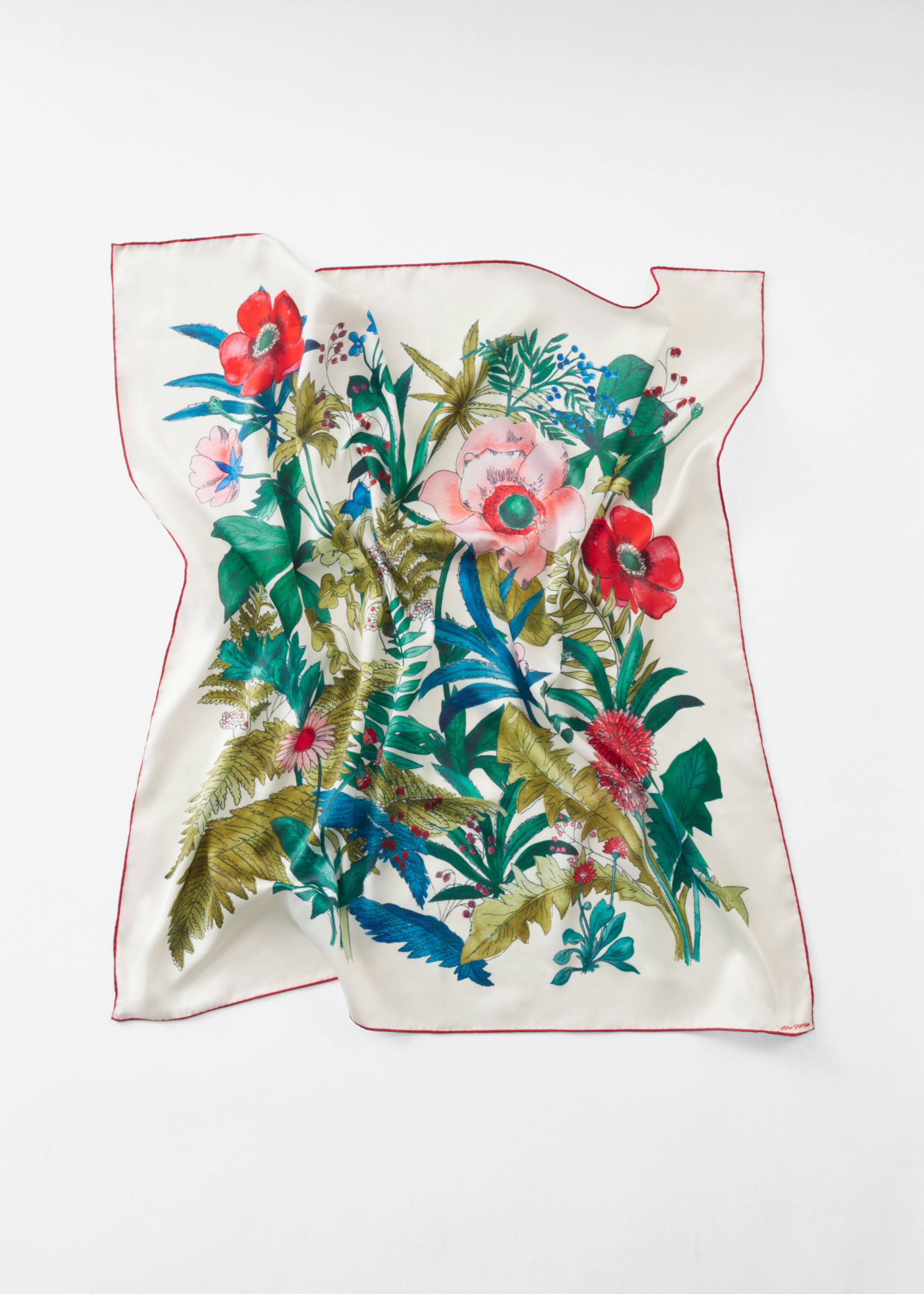 View larger image: Floral-Print Square Scarf - Multi-Colour - Ladies | H&M GB 1