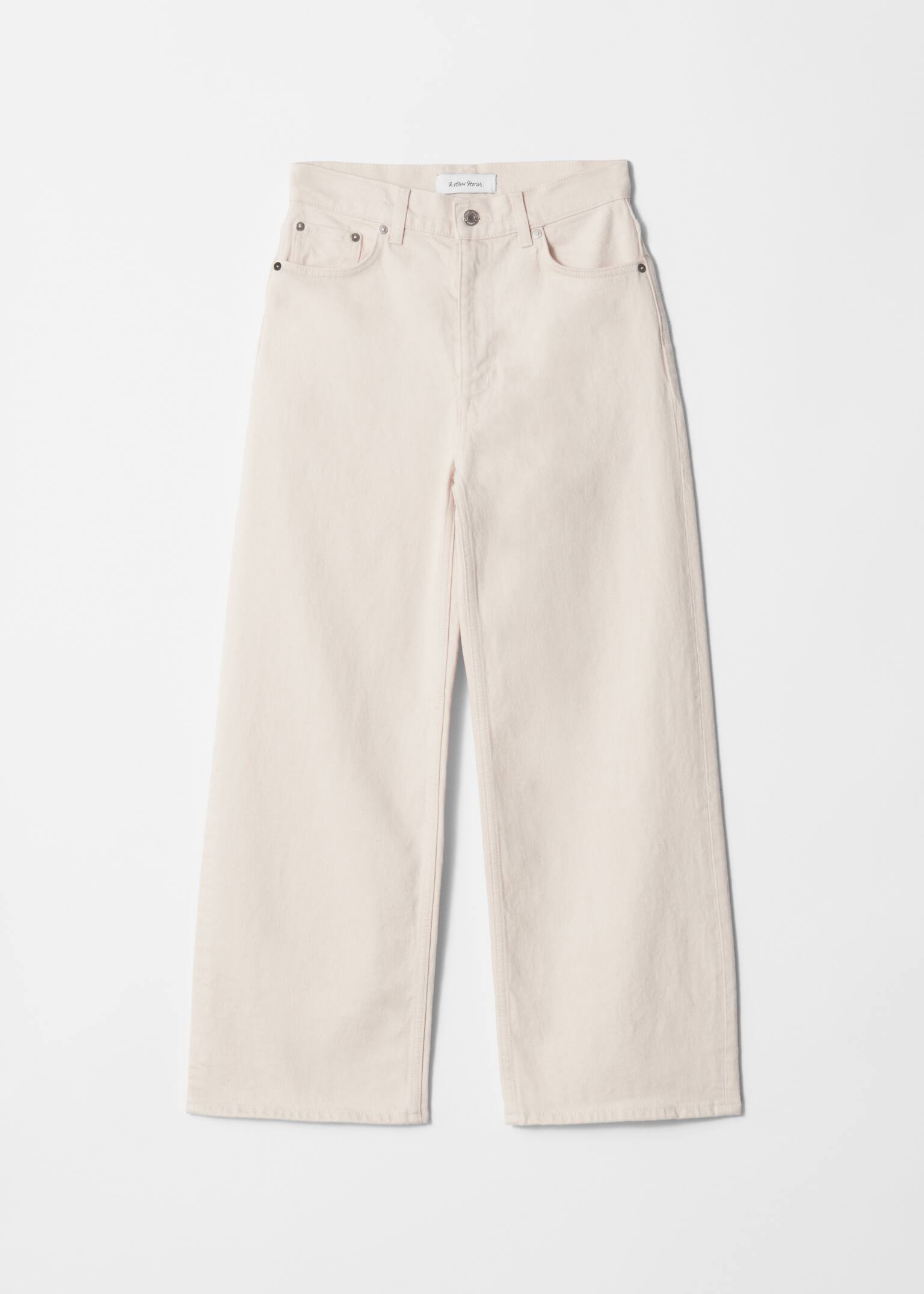 Cropped Wide-Leg Jeans - White/Light Blue/Black/Mid blue