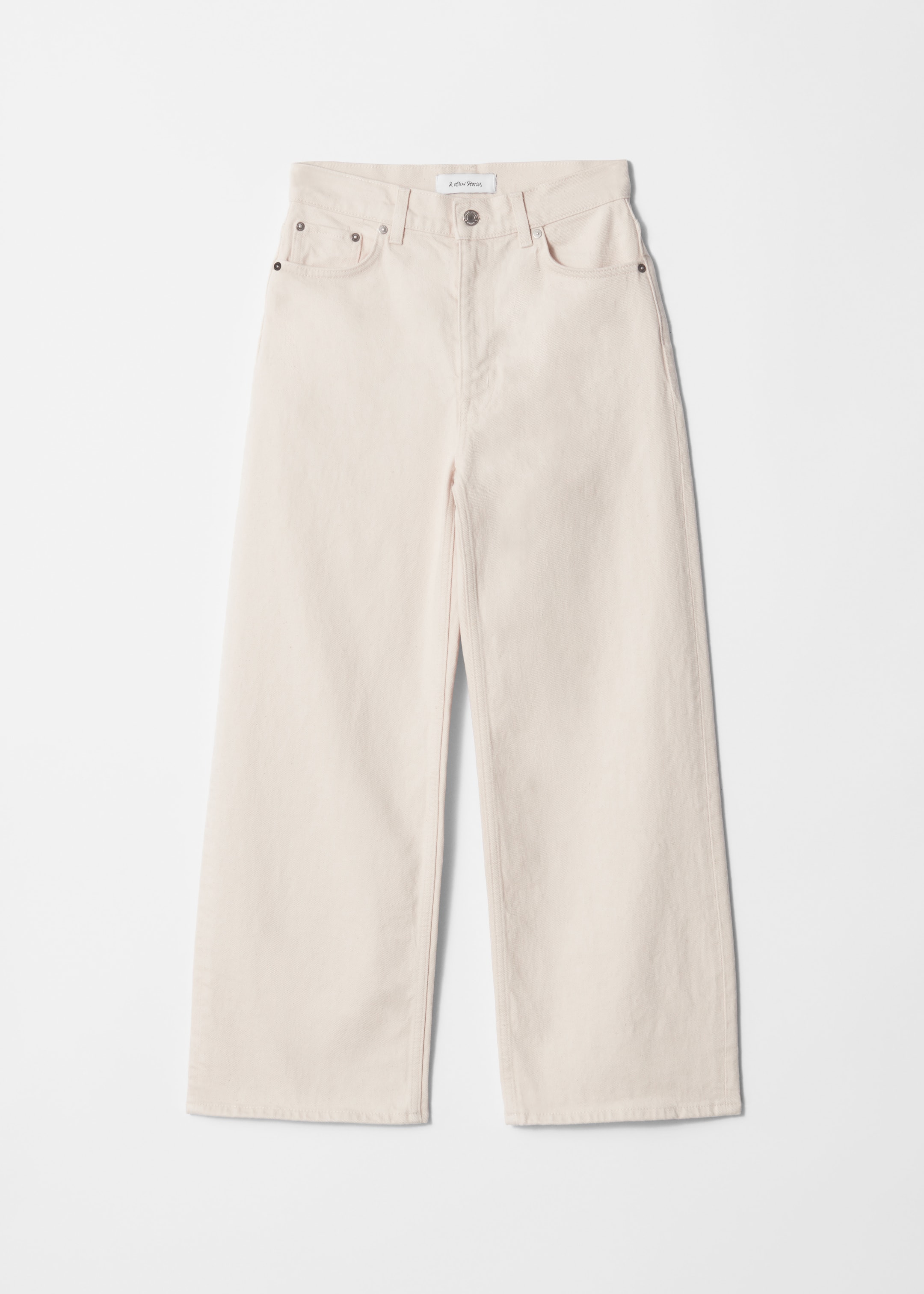 Grotere afbeelding bekijken: Cropped jeans met wijde pijpen - Wit - DAMES | H&M NL 1