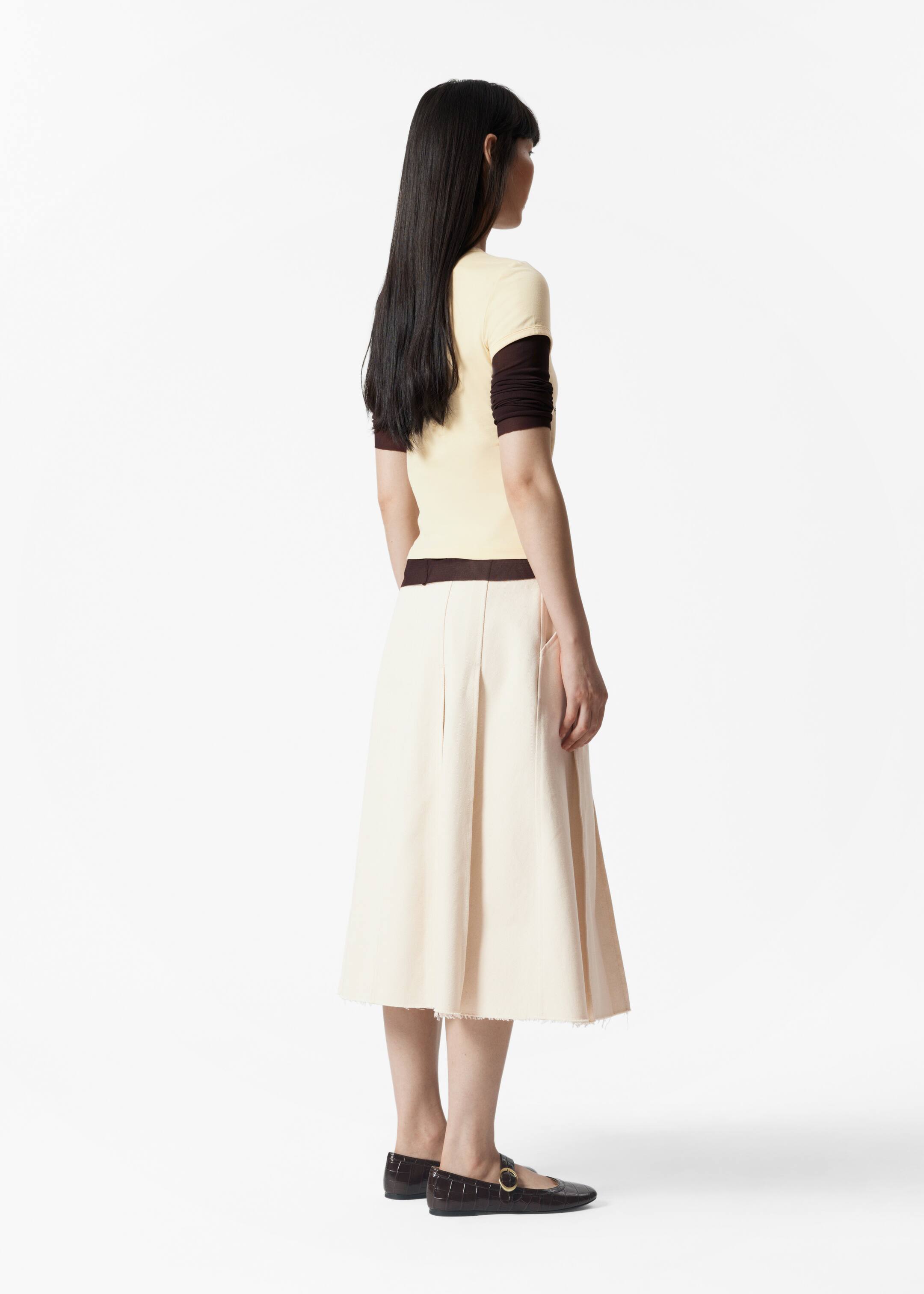 Visualizza immagine più grande: T-shirt con maniche ad aletta - Beige con stampa - DONNA | H&M IT 4