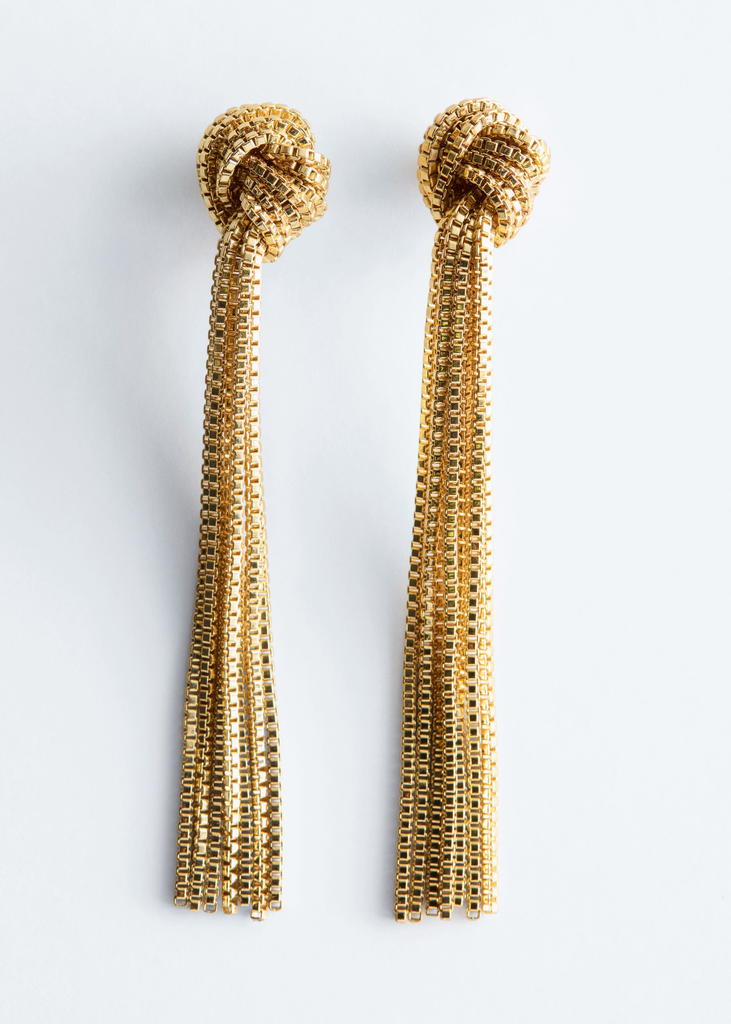 Image of Knot-Detail Pendant Earrings