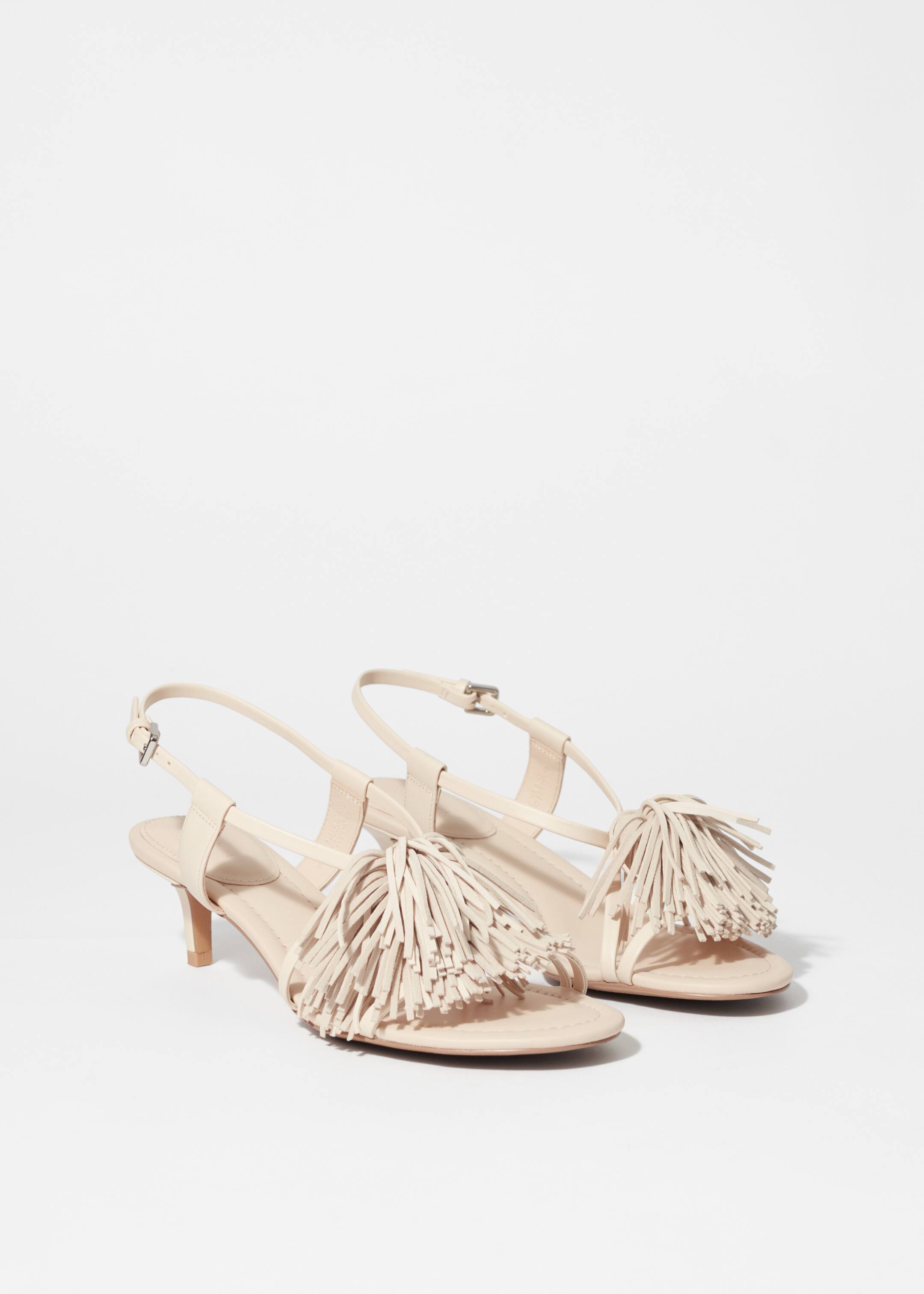 Visualizza immagine più grande: Sandali in pelle con frange - Bianco - DONNA | H&M IT 4
