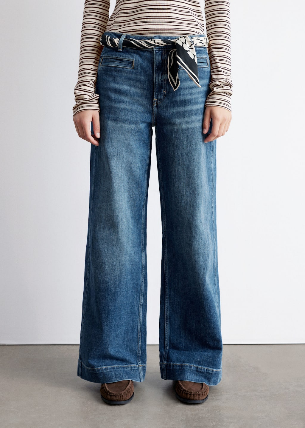 Image of Regular Wide-Leg Jeans