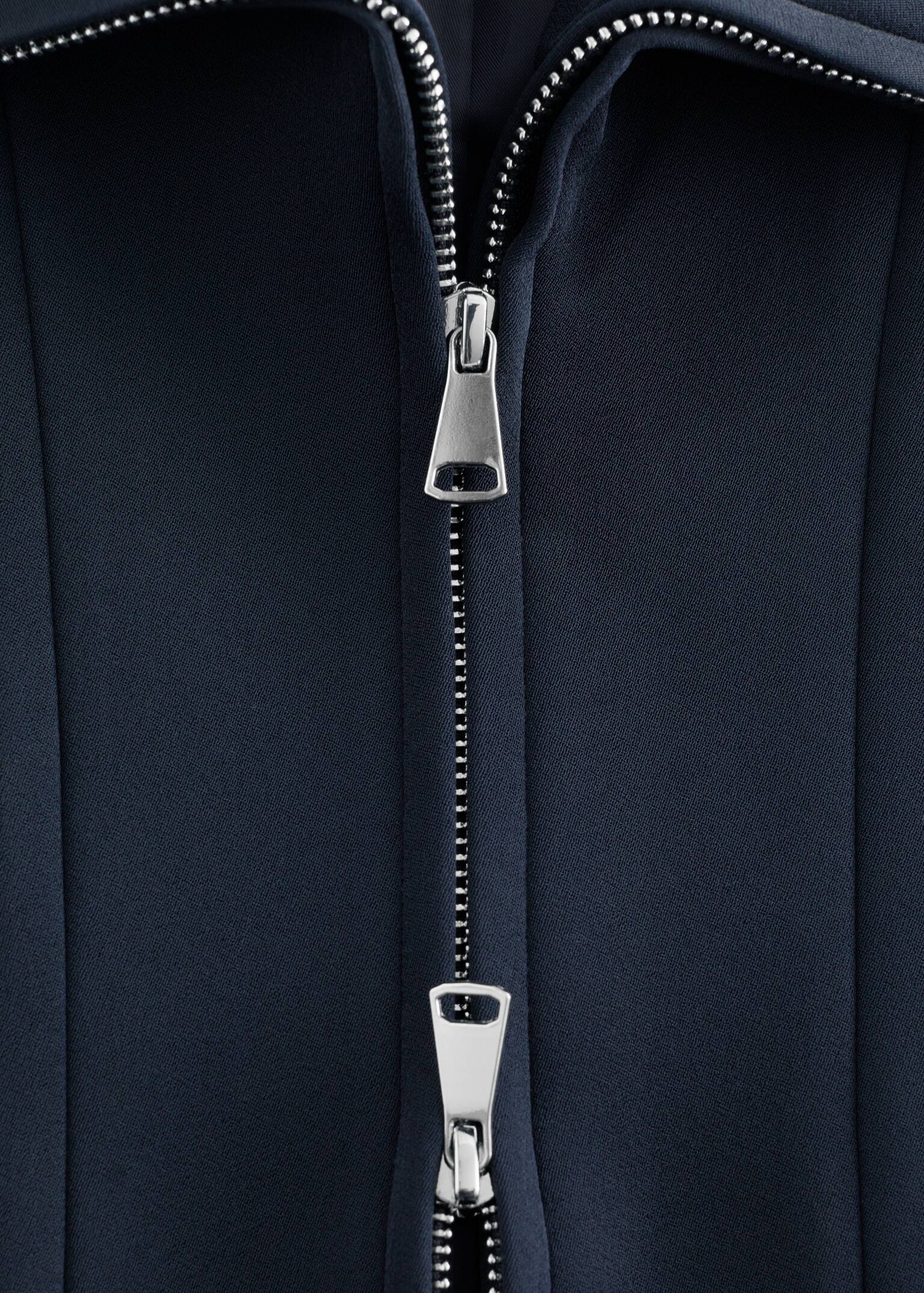 Jacke mit skulpturalen Ärmeln - Navyblau - 3