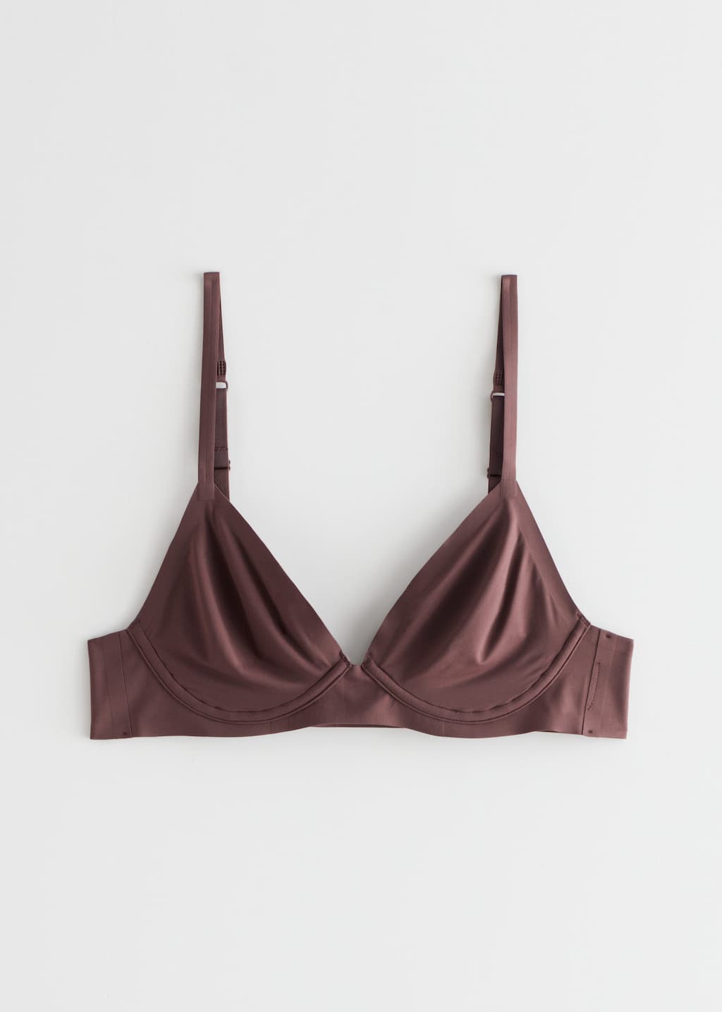 Seamless Wire Bra - Brown - Natura morta