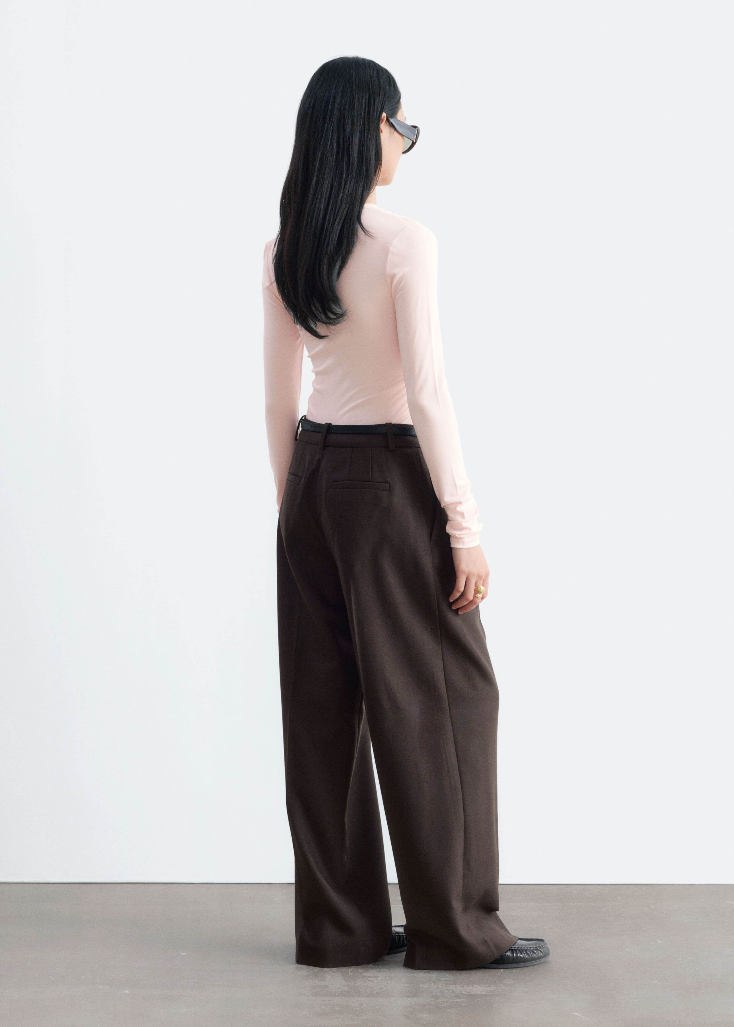 Modal Jersey Wrap Top - Light Pink - Lookbook