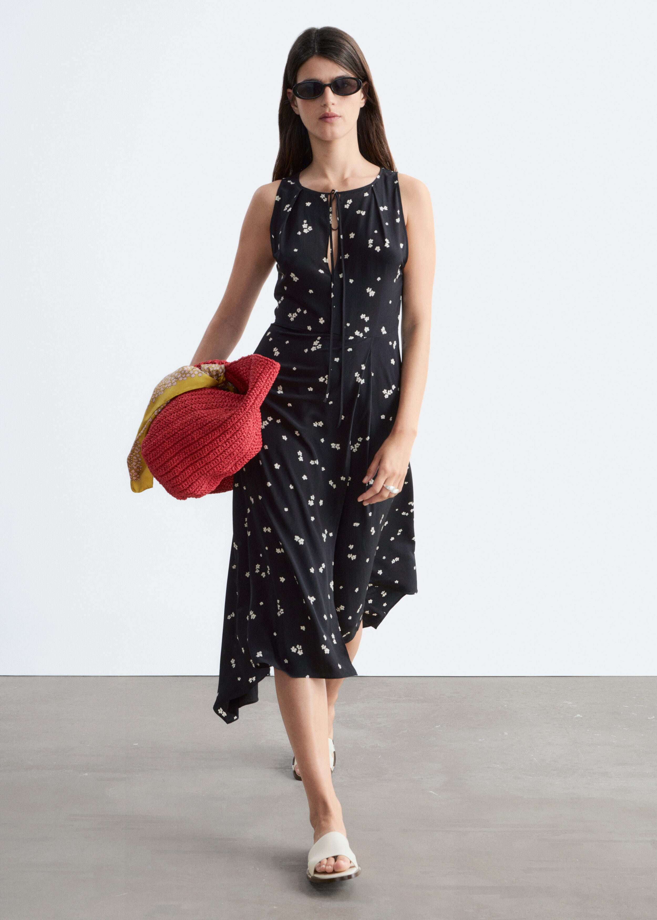 Floral Silk Dress